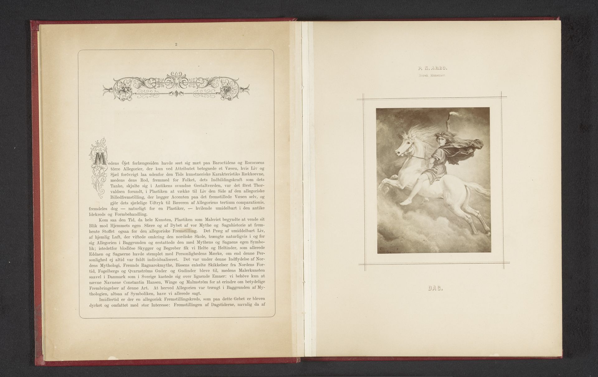 Fotoreproductie van een schilderij van een jonge man op een paard door Peter Nicolai Arbo by Johannes Jaeger