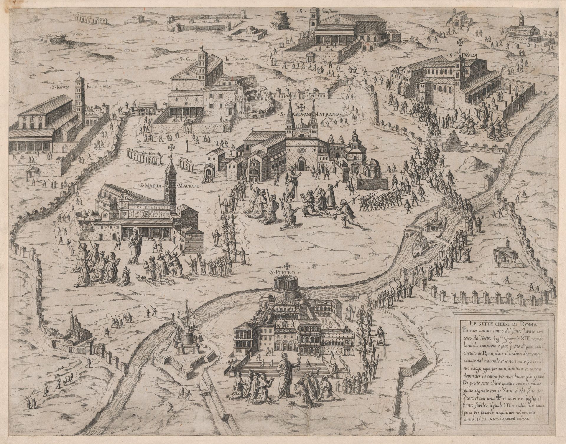 Speculum Romanae Magnificentiae: The Seven Churches of Rome (Le Sette Chiese di Roma) by Giovanni Ambrogio Brambilla