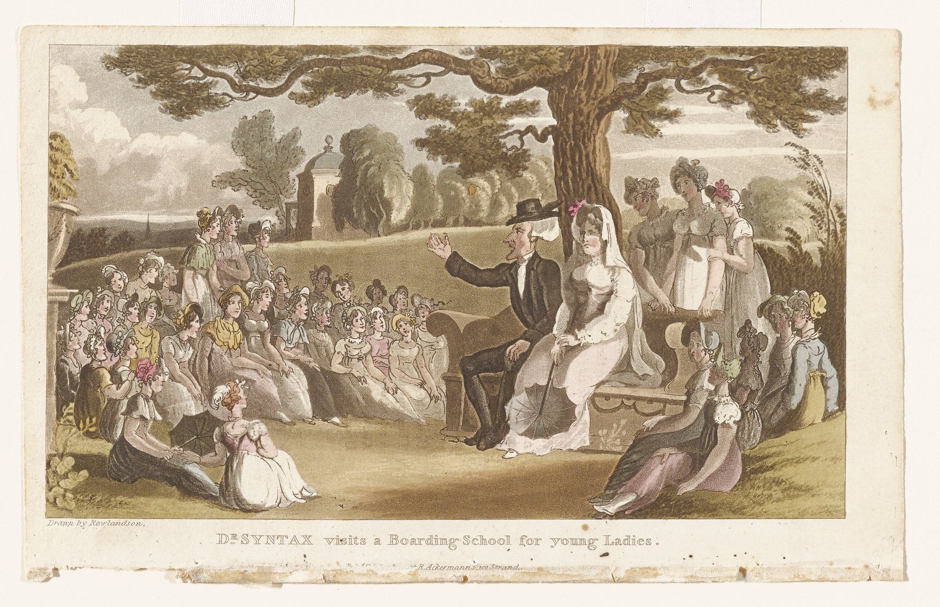 Doctor Syntax Visits a Boarding School for Young Ladies by Thomas Rowlandson
