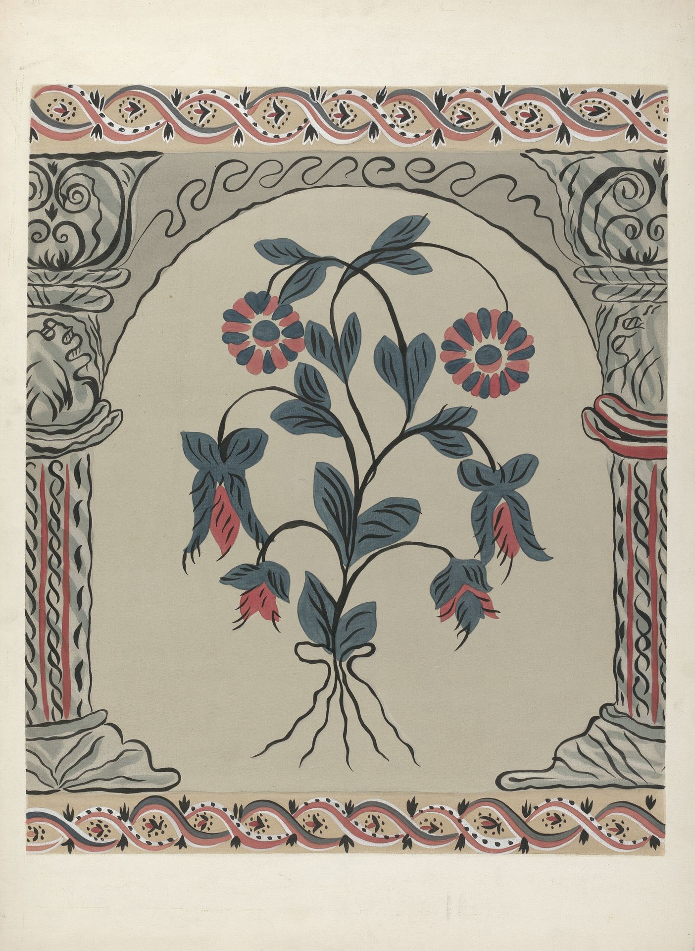 Fragment of Wall Decoration by Michael Lauretano