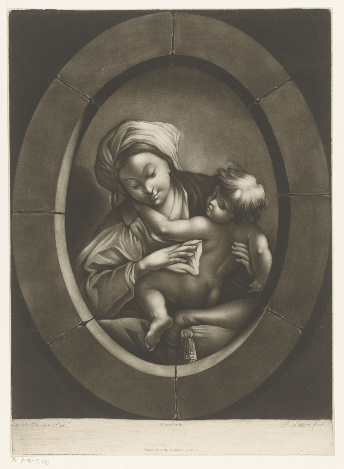 Maria met Christuskind by Robert Laurie
