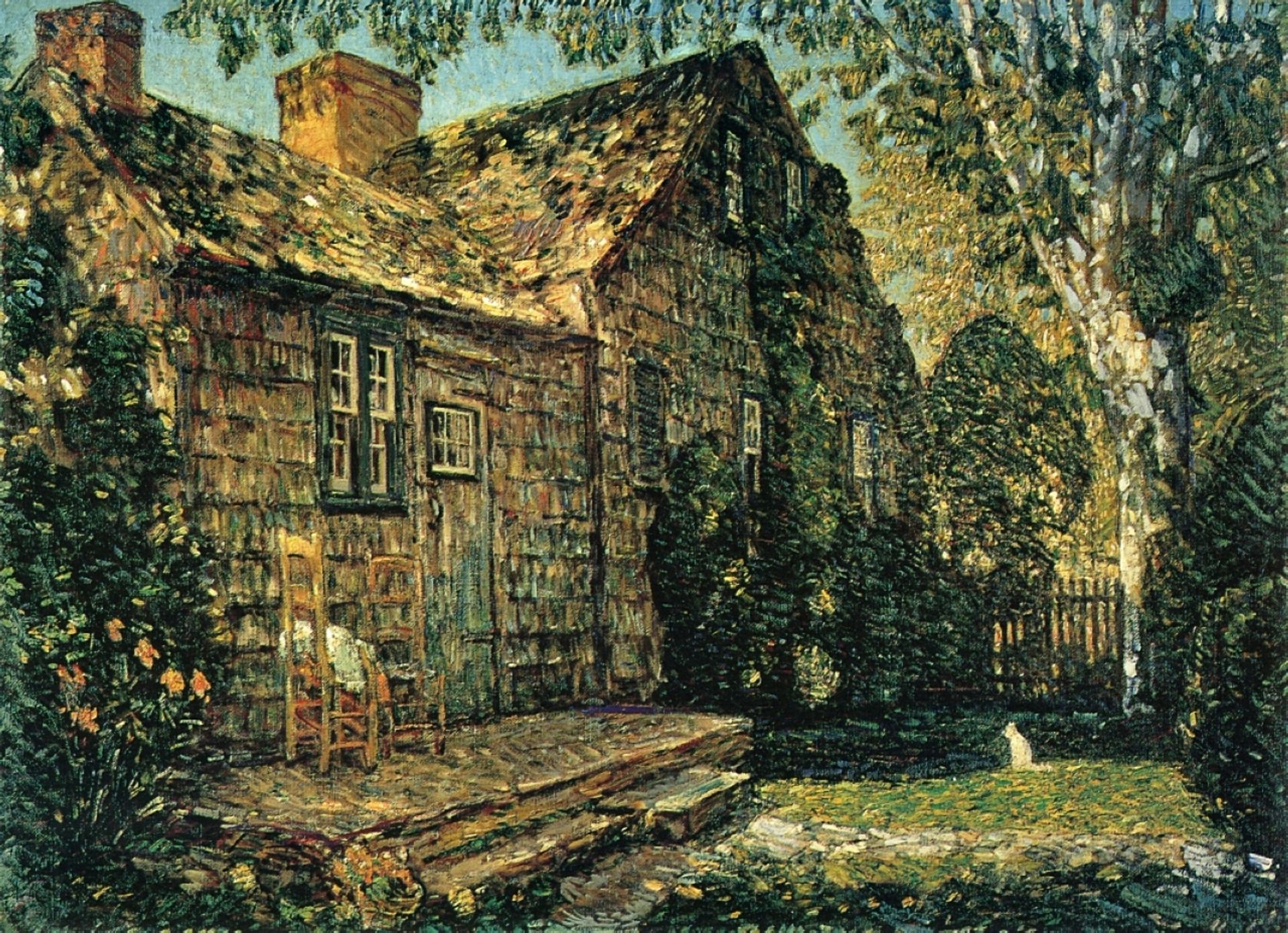 Little Old Cottage, Egypt Lane, East Hampton by Childe Hassam