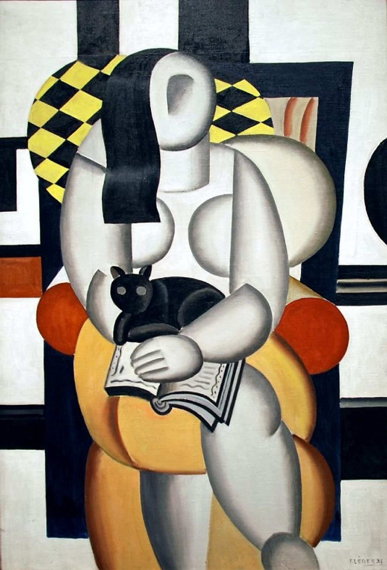 Woman with a Cat by Fernand Léger