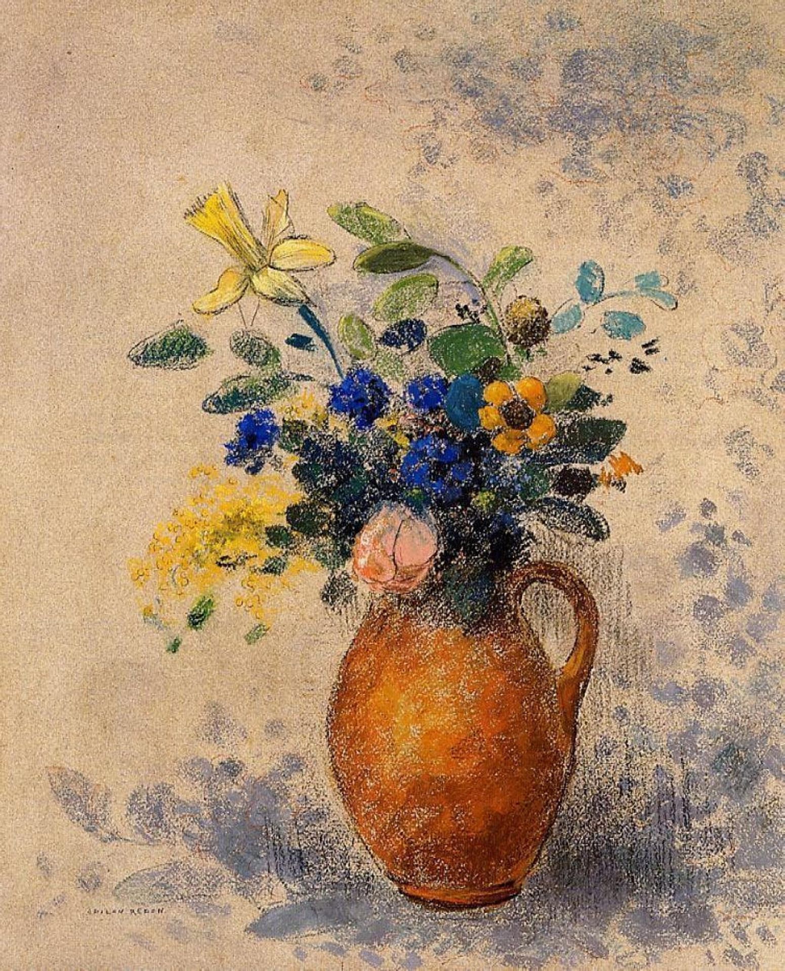 Vase of Flowers by Odilon Redon