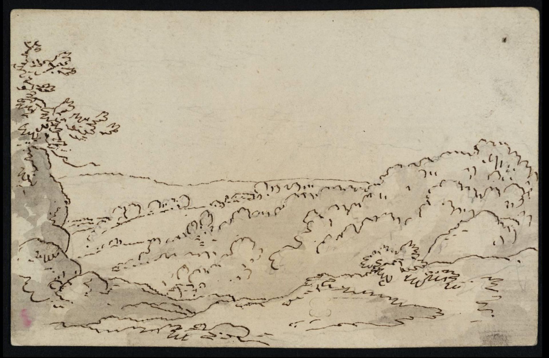 View of Woods and Hills across the Avon Gorge at Clifton by  Philip James De Loutherbourg