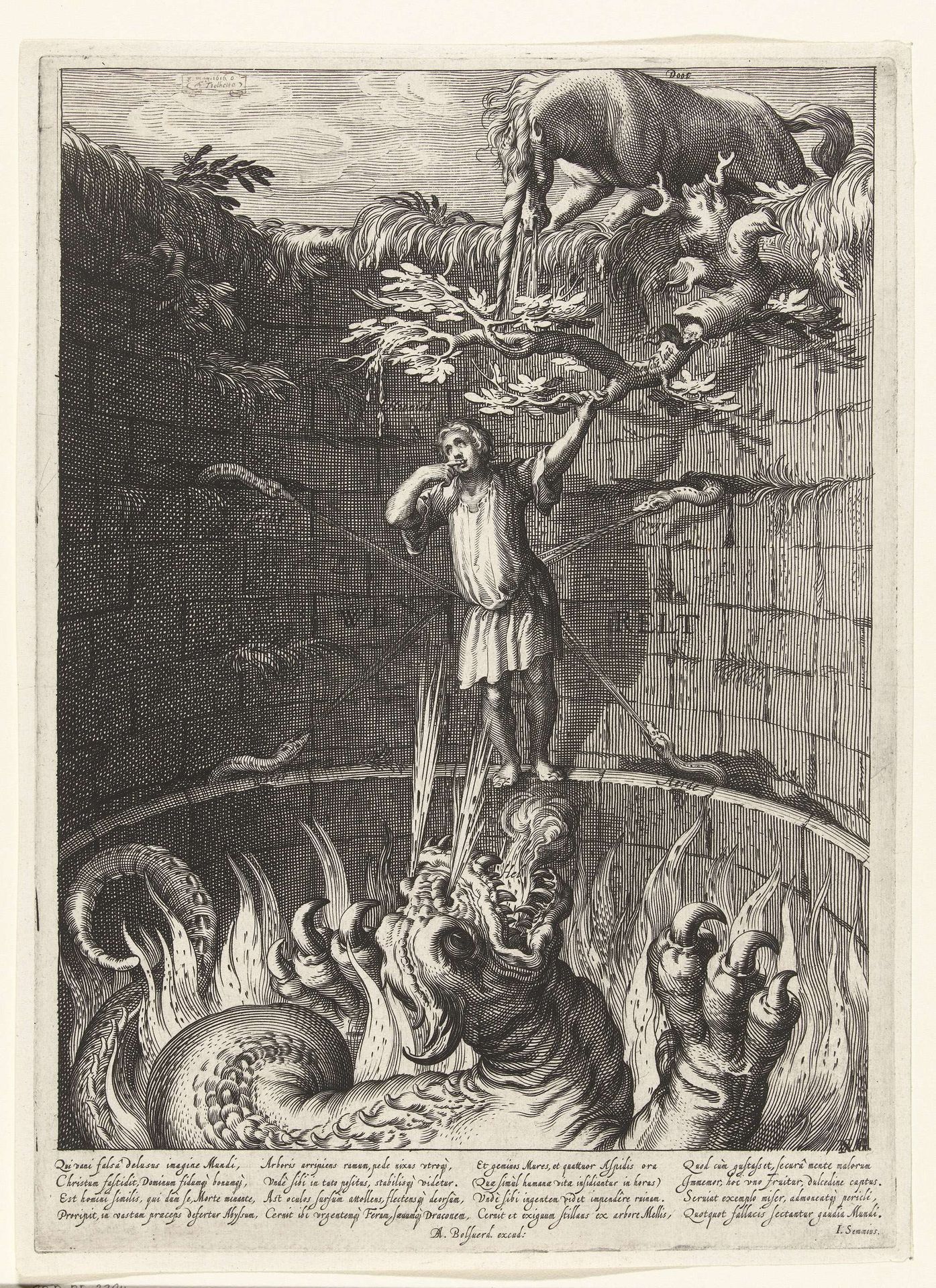Allegorie op de wereld by Boëtius Adamsz. Bolswert