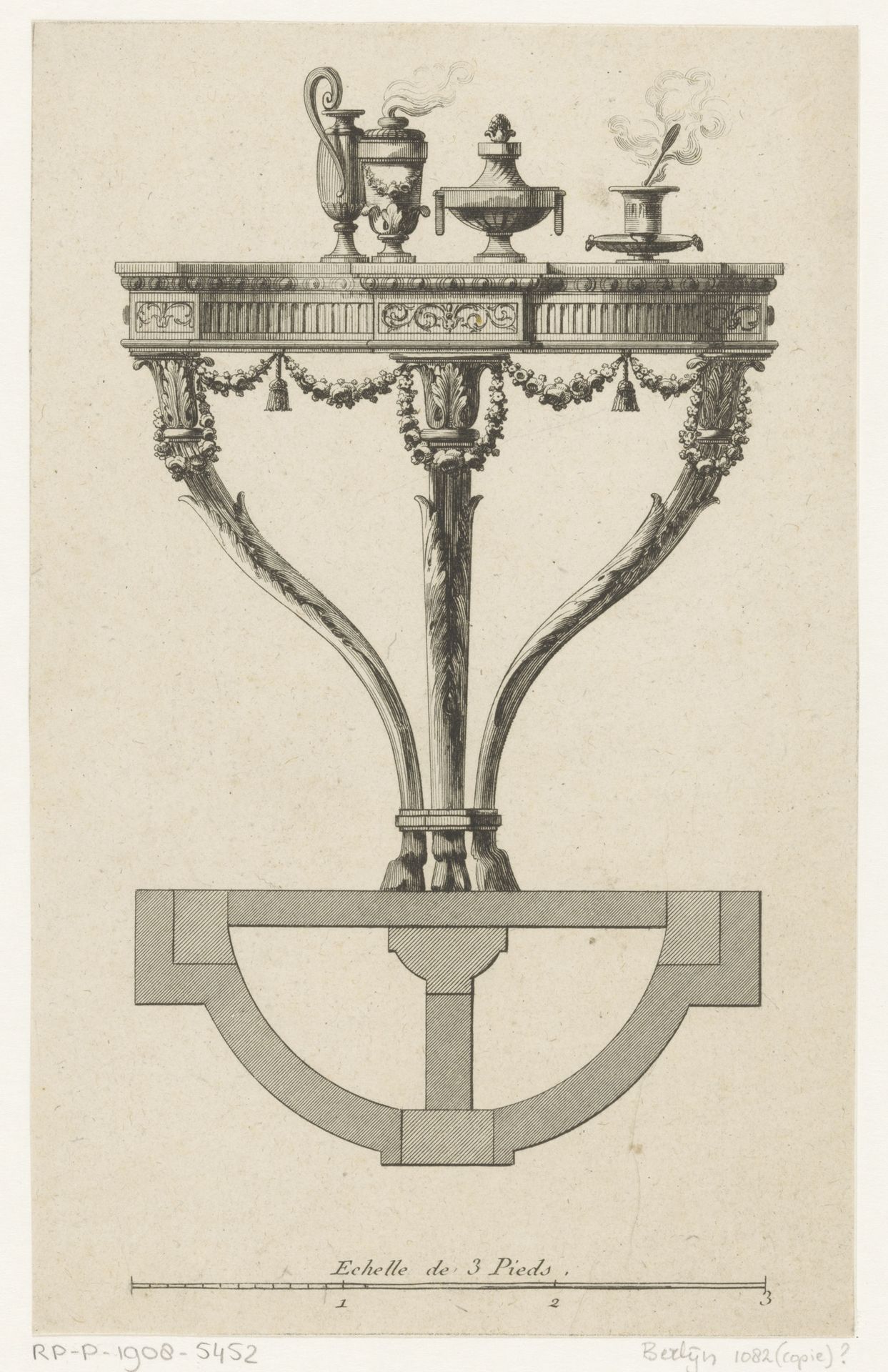 Tafel met servies by Anonymous