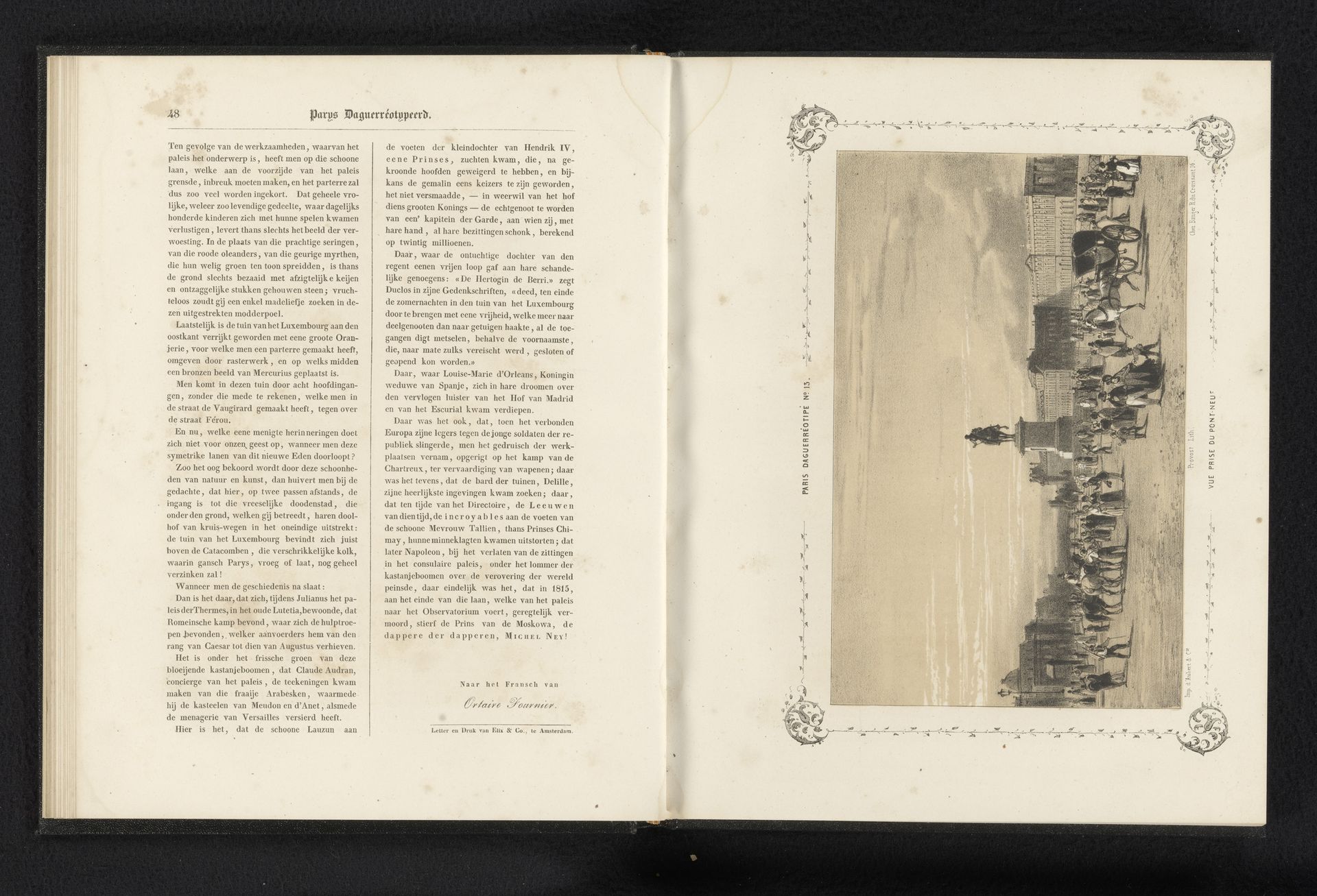 Parijs gezien vanaf de Pont Neuf by A. Provost
