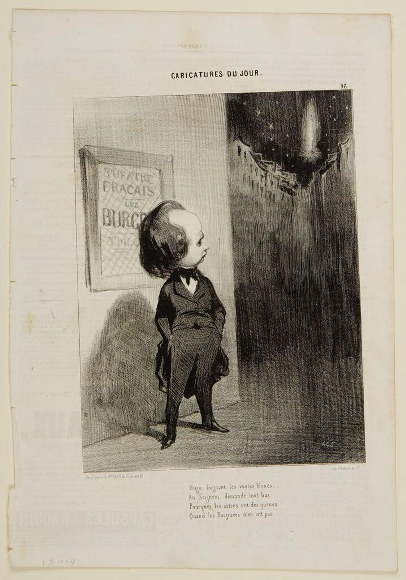 Hugo Eying the Vaults of Heaven... by Honoré Daumier
