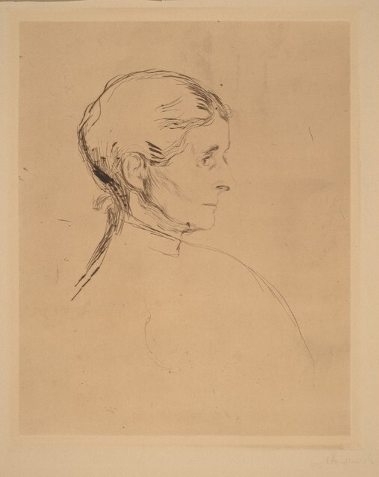 Portrait of a Woman (Portrait einer Dame) by Edvard Munch