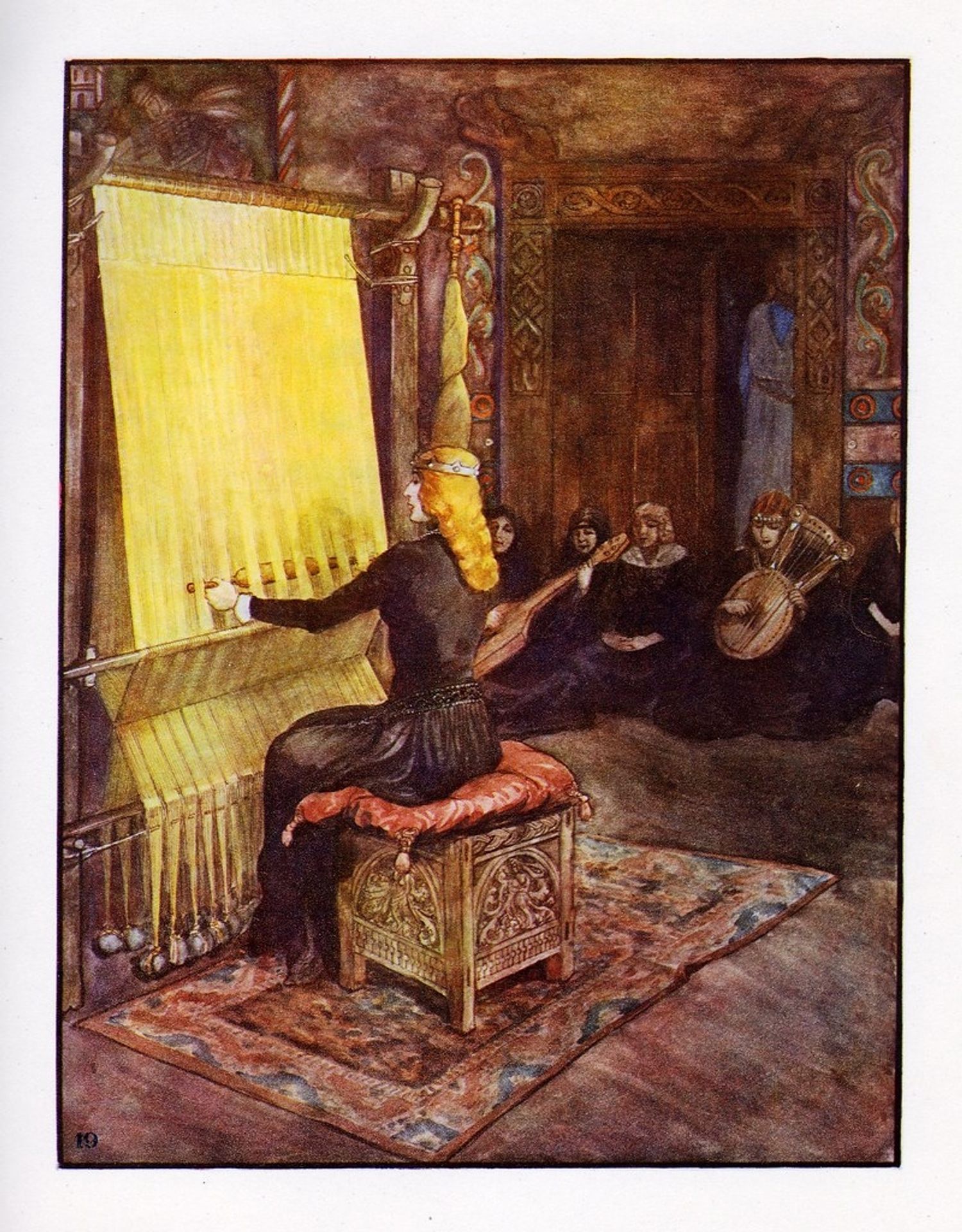 Illustration for Romance About The Faithful Friendship Of Amis And Amil by Artuš Scheiner
