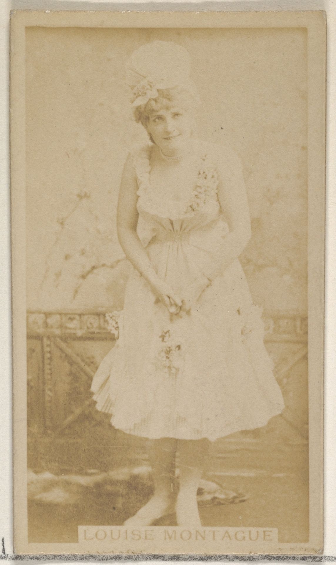 Louise Montague, from the Actors and Actresses series (N45, Type 8) for Virginia Brights Cigarettes by Allen & Ginter