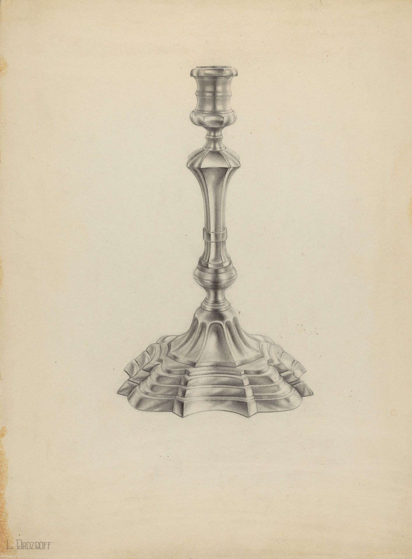 Silver Candlestick by Leo Drozdoff