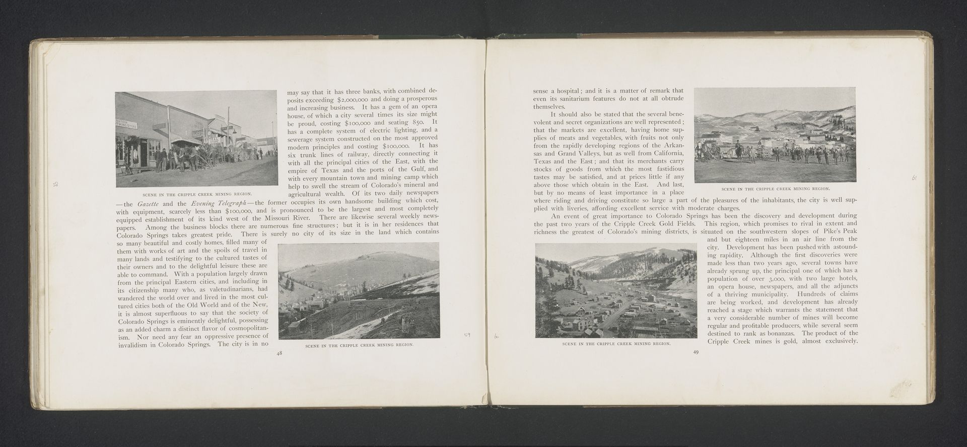 Gezicht op Cripple Creek by Anonymous