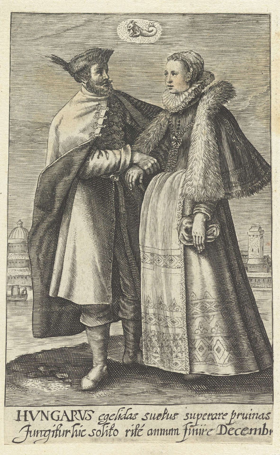 December: paar uit Hongarije by Crispijn van de (II) Passe