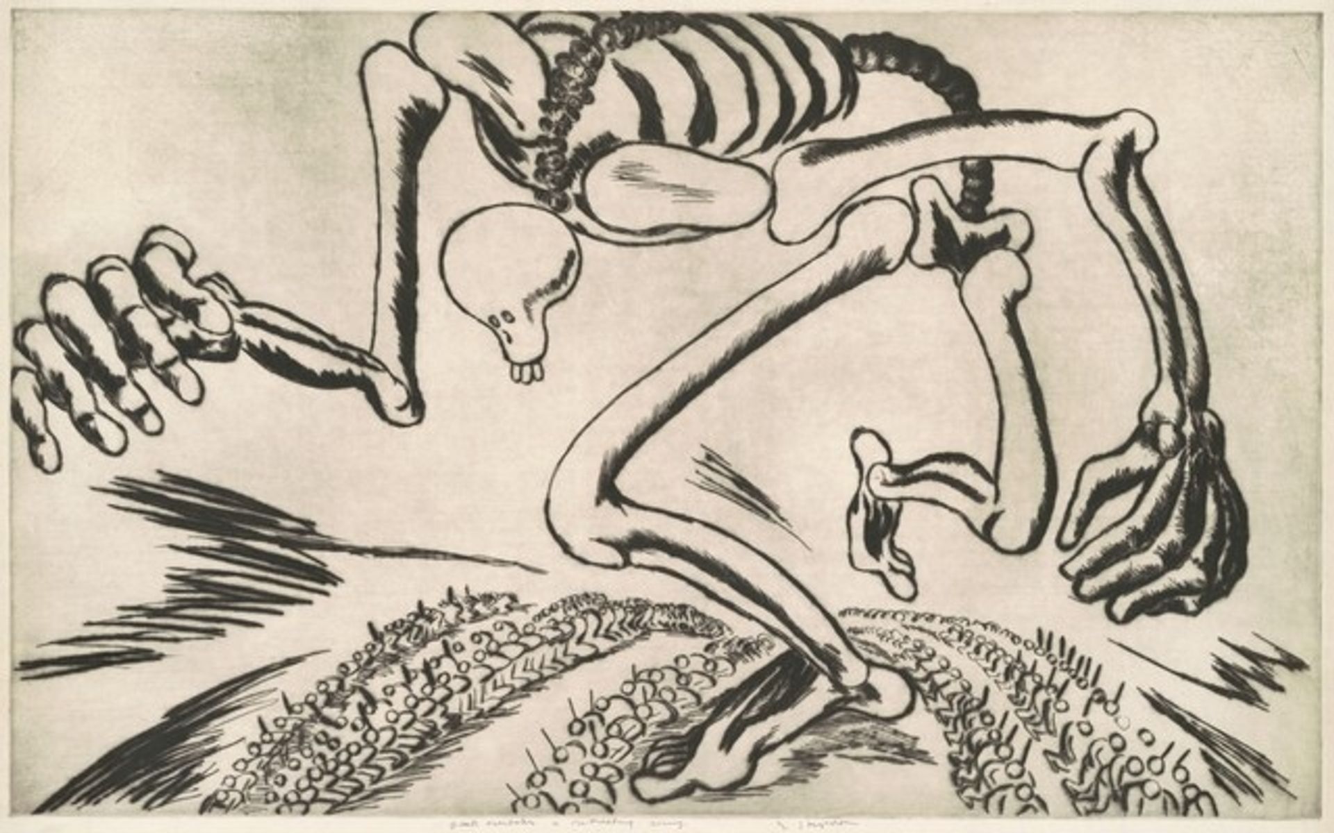 Death Overtakes a Retreating Army by Edward Hagedorn