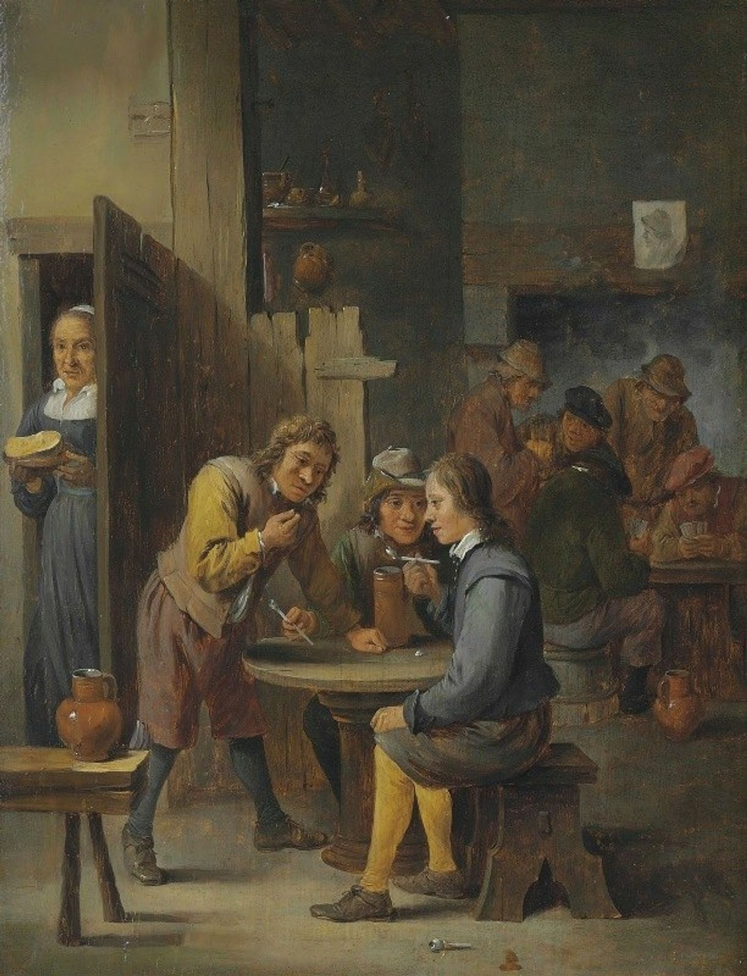 Figures in a tavern interior by David Teniers The Younger