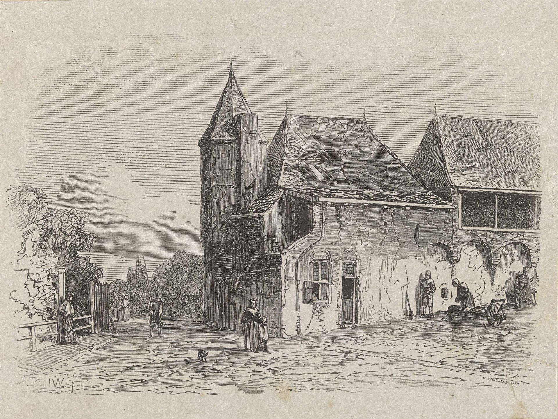 Gezicht op de Koppelpoort te Amersfoort by Isaac Weissenbruch