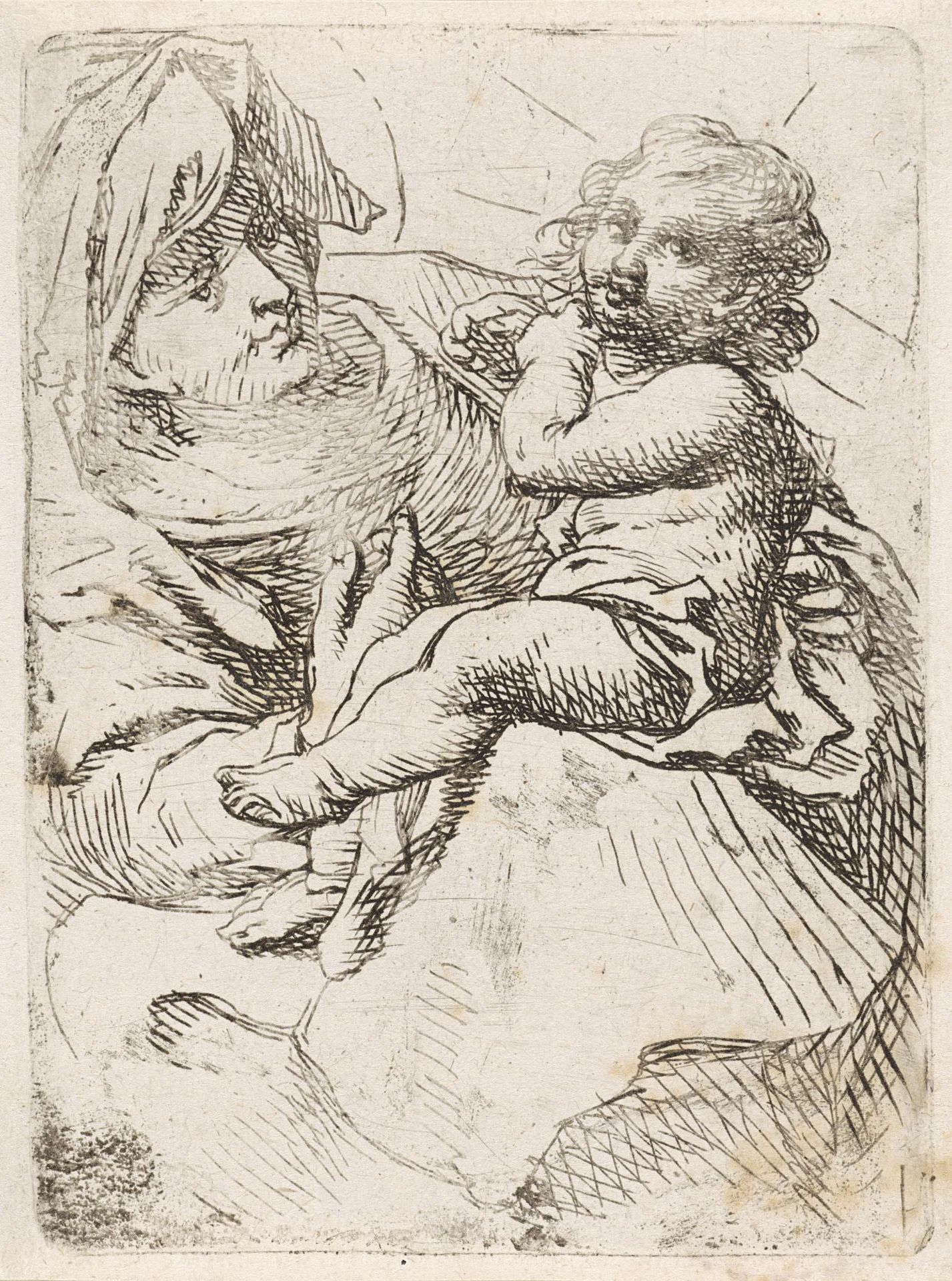 Madonna met kind by Anonymous