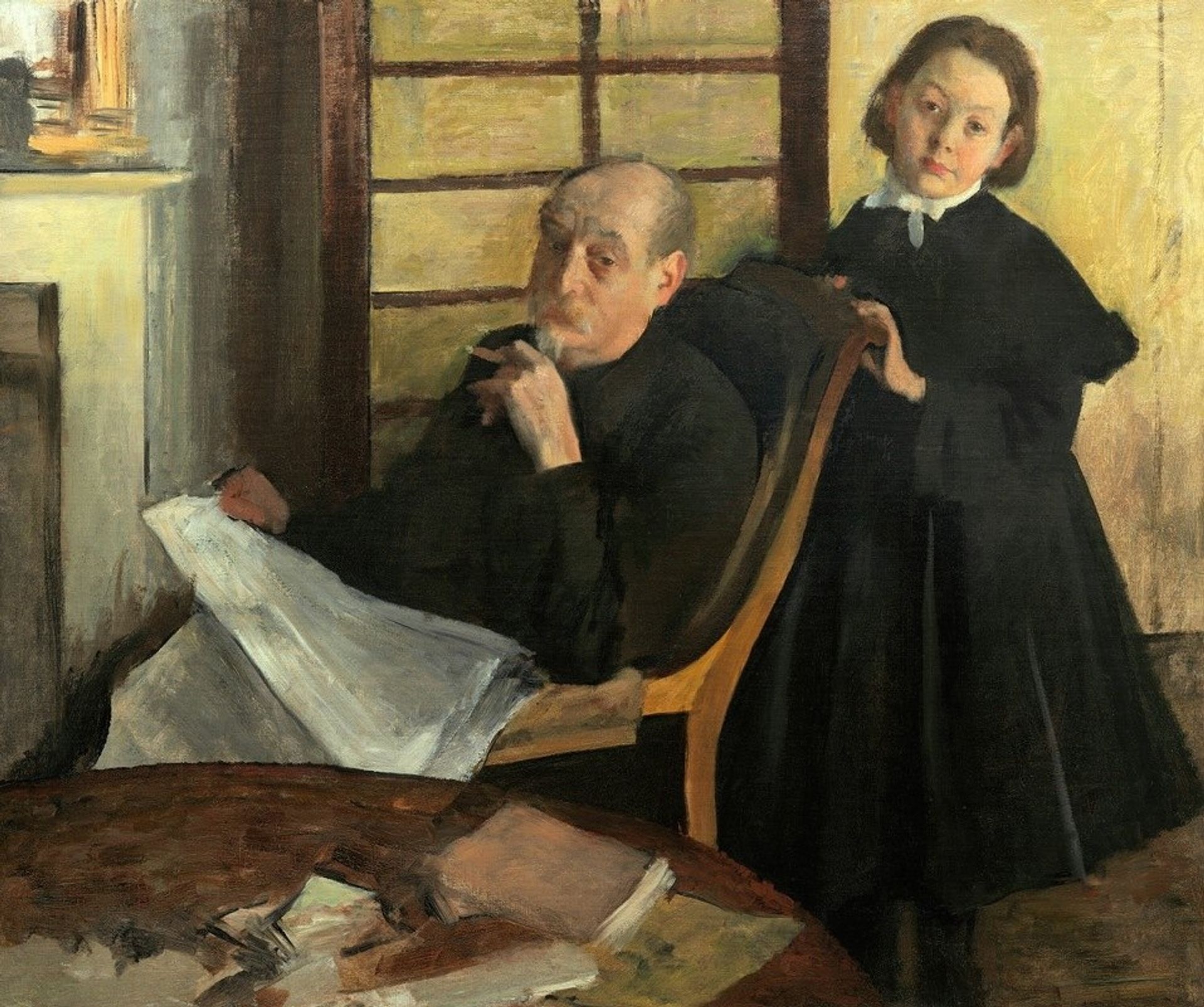 Henri Degas and His Niece Lucie Degas - Edgar Degas | Artera