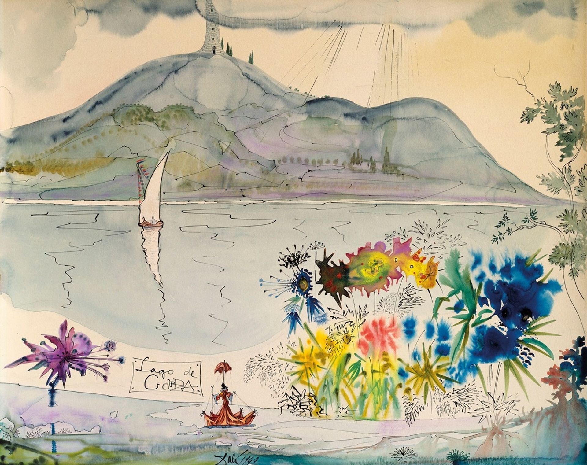Lago de Garda by Salvador Dalí