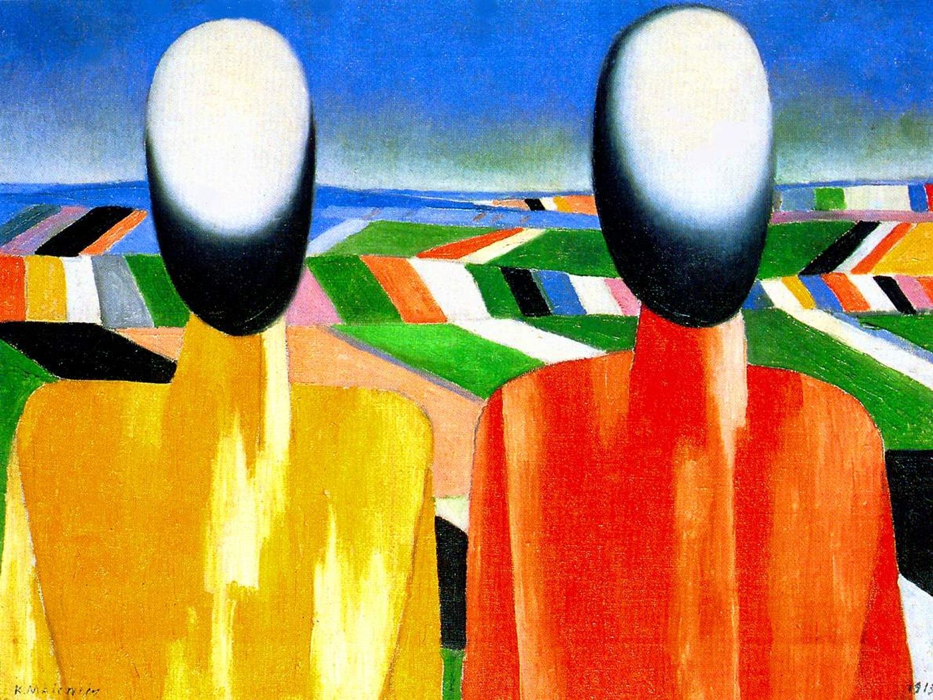 Peasants by Kazimir Malevich