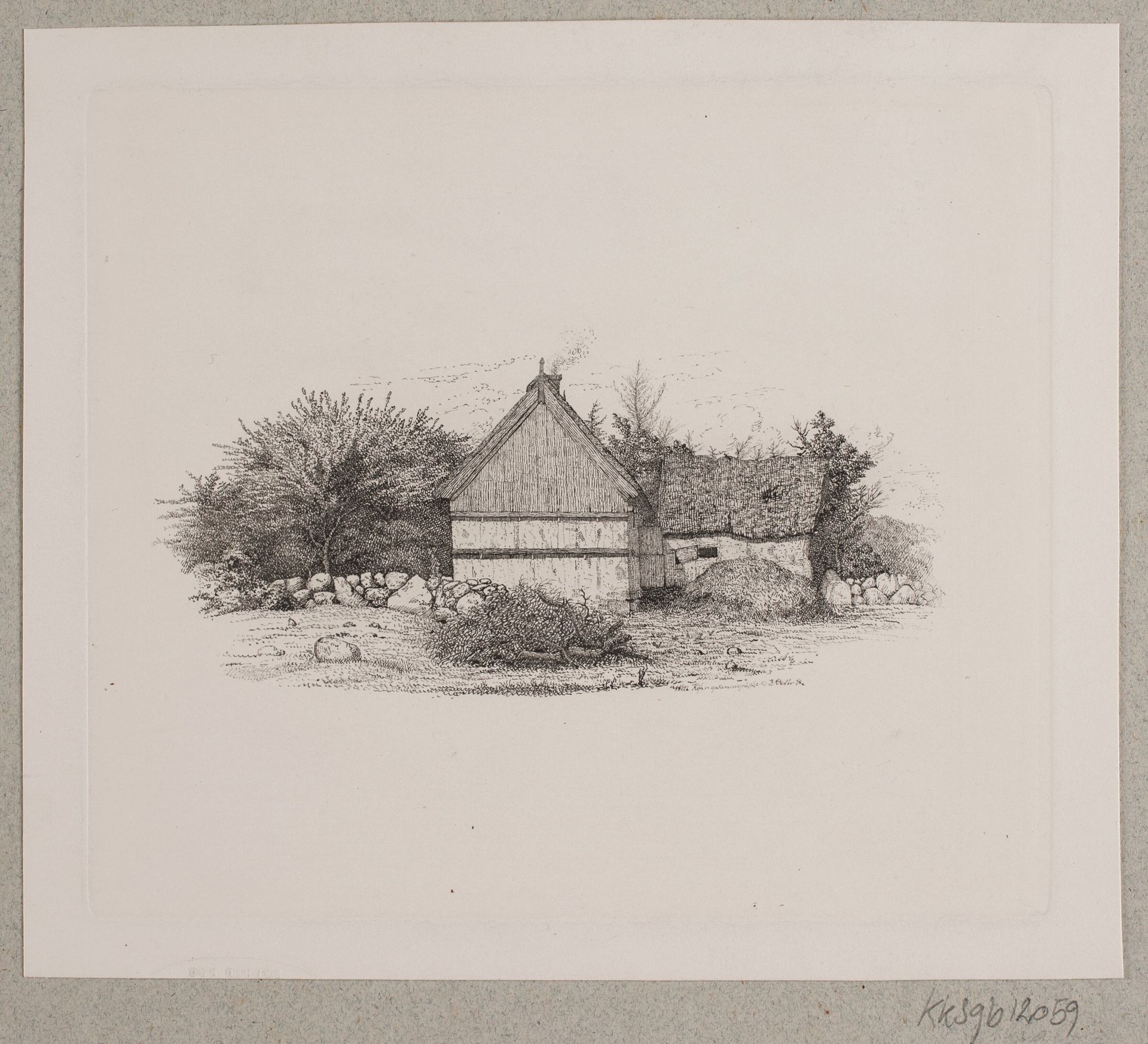 Et bondehus by Vilhelm Kyhn
