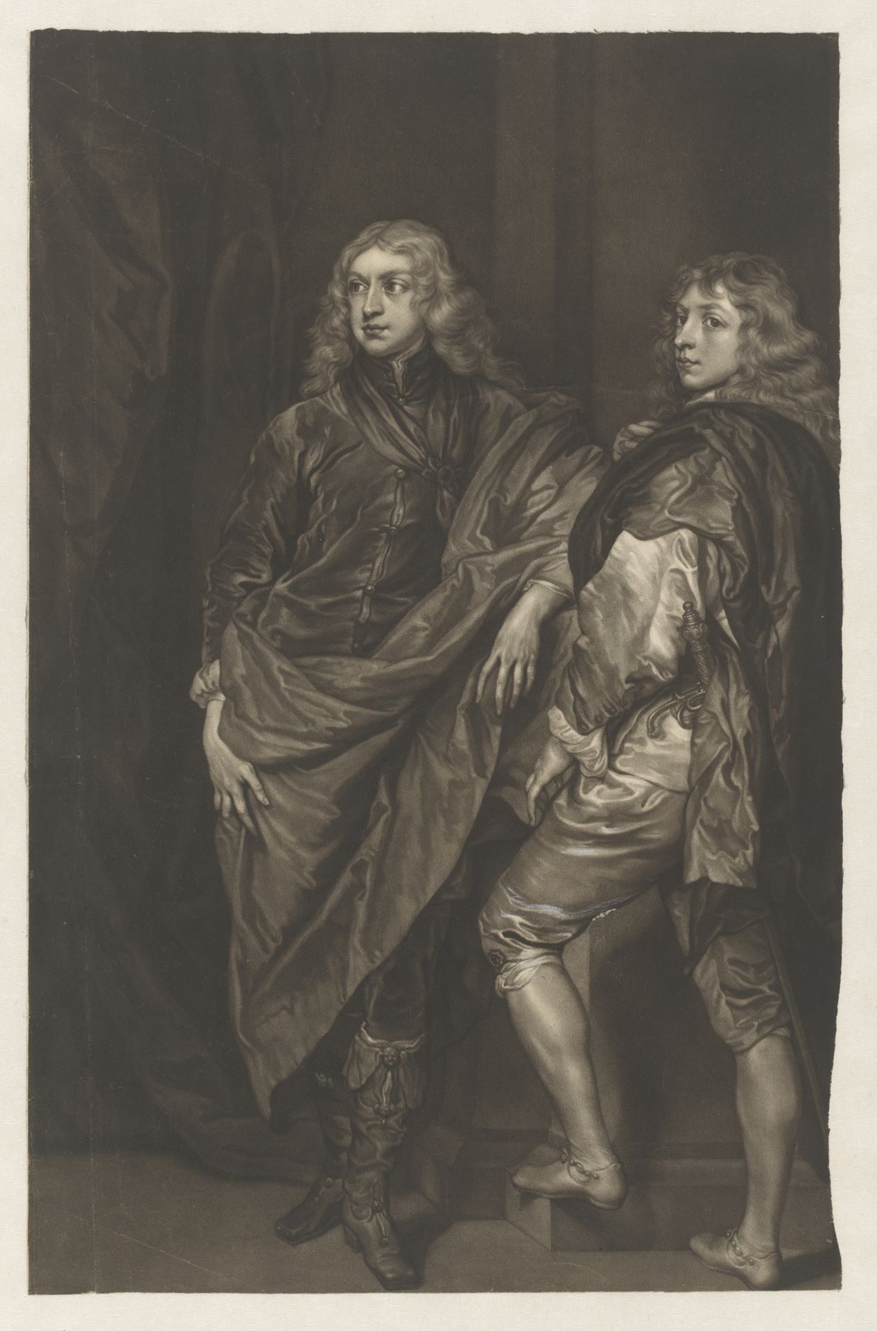 Portret van John en Bernard Stuart by James McArdell