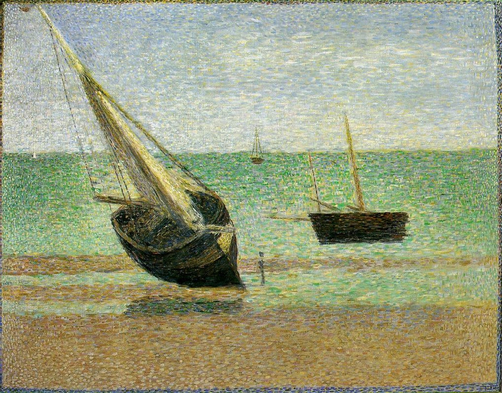 Low Tide at Grandcamp by Georges Seurat