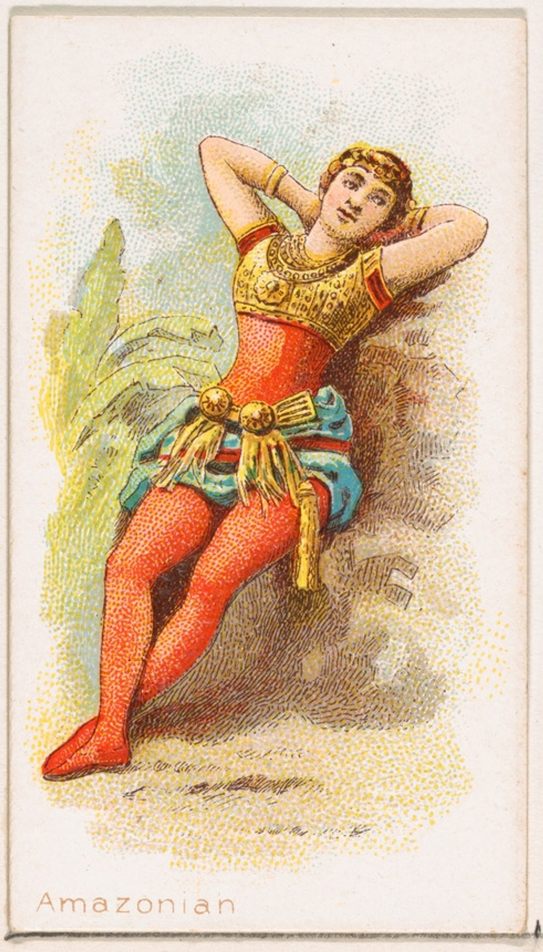 Amazonian Dancer, from the Dancing Women series (N186) issued by Wm. S. Kimball & Co. by William S. Kimball & Company