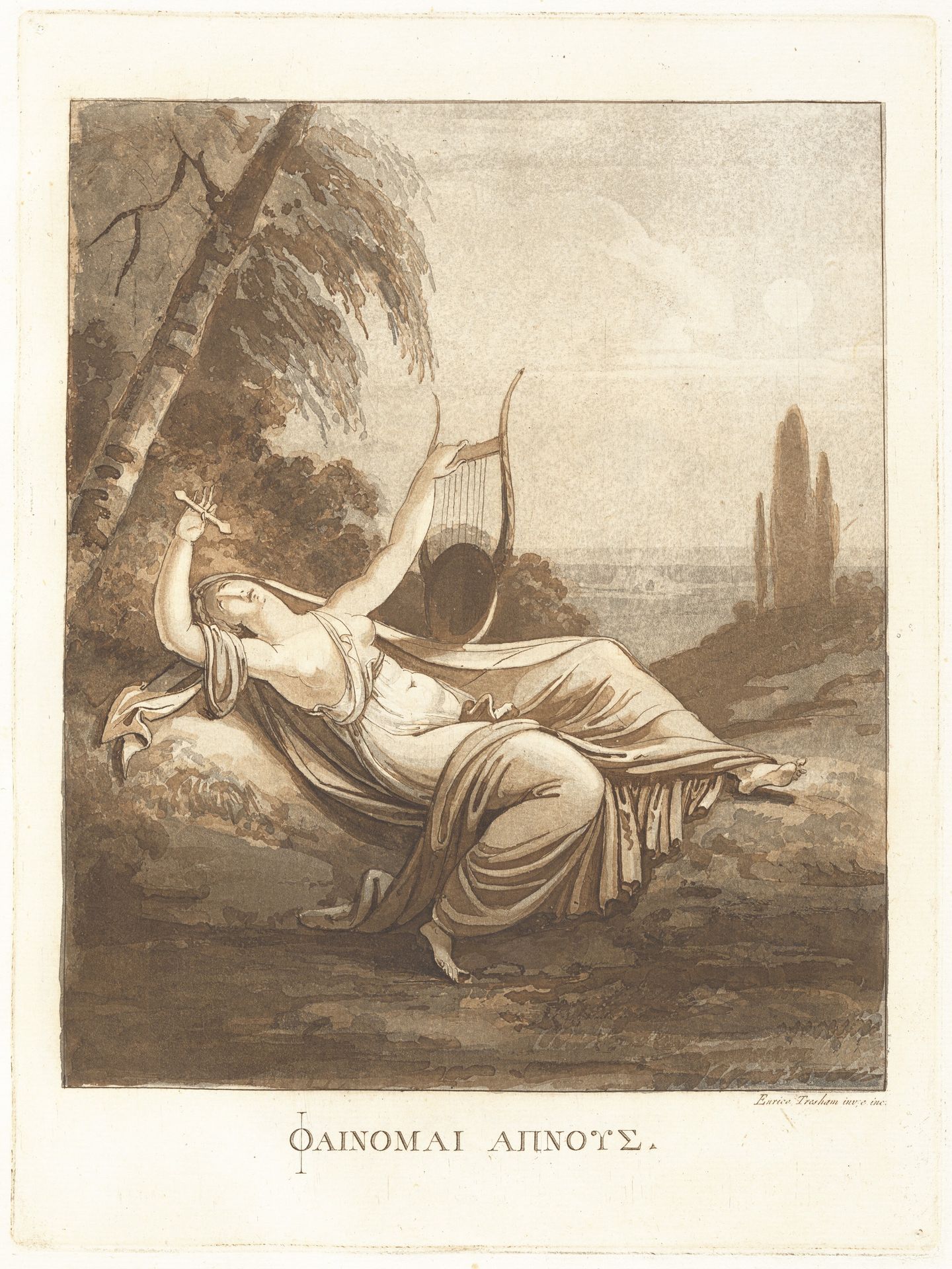 ΦΑΙΝΟΜΑΙ ΑΠΝΟΥΣ (I Seem to Be Breathless) by Henry Tresham