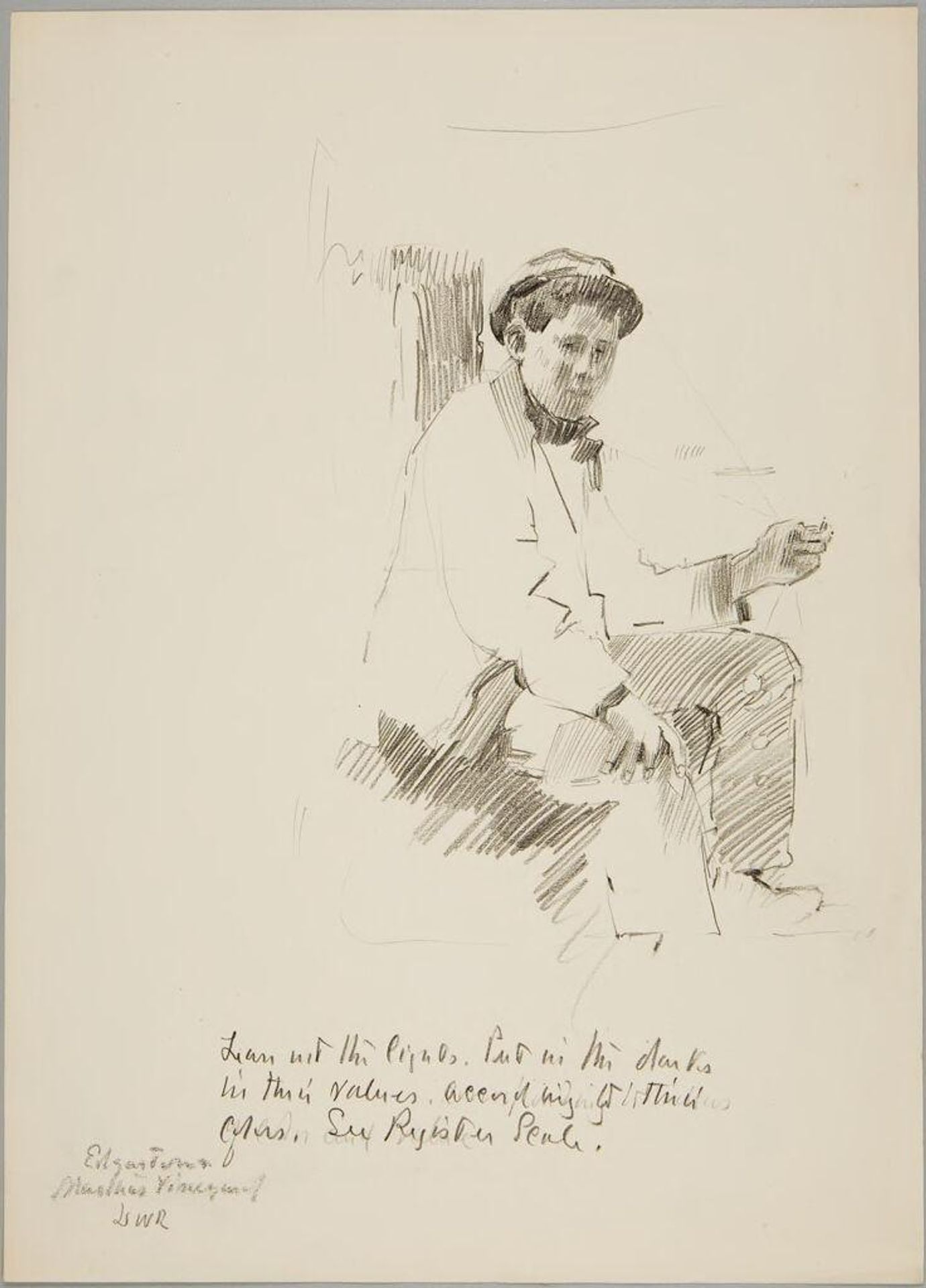 Seated Boy turned Three-Quarters Right by Denman Waldo Ross