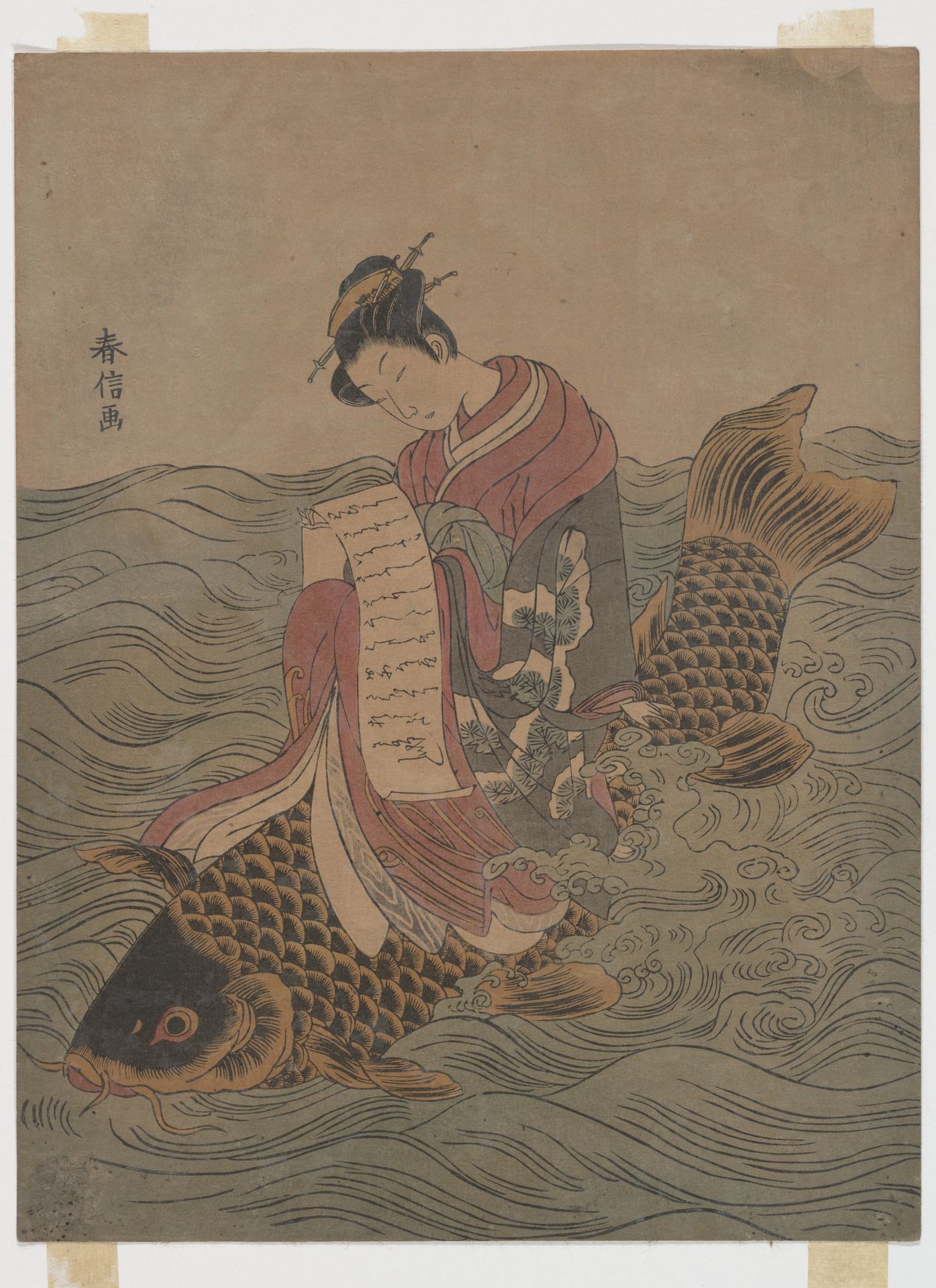 Parody of a Chinese Immortal by Suzuki Harunobu 鈴木春信
