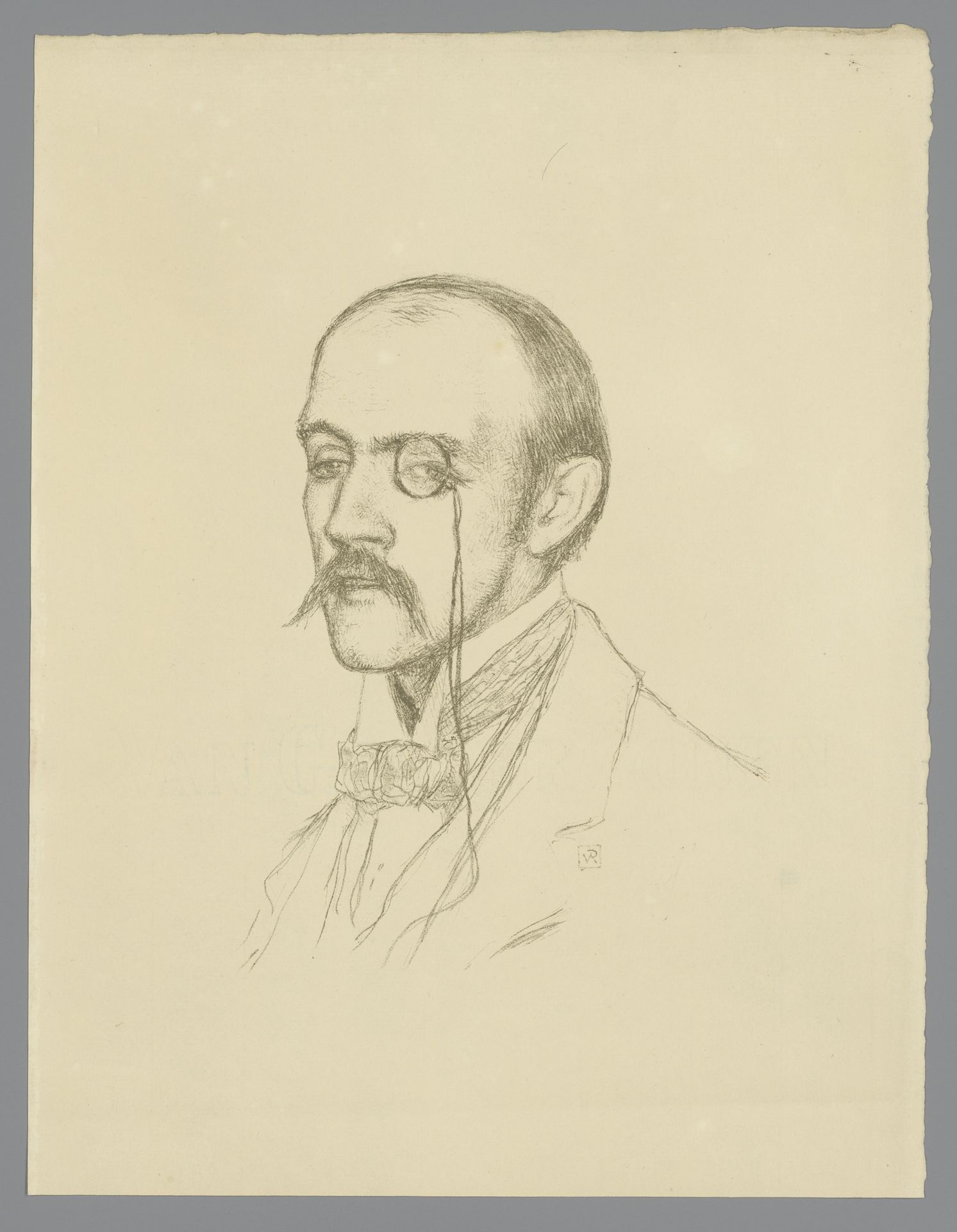Portret van Henri de Régnier by Theo van Rysselberghe