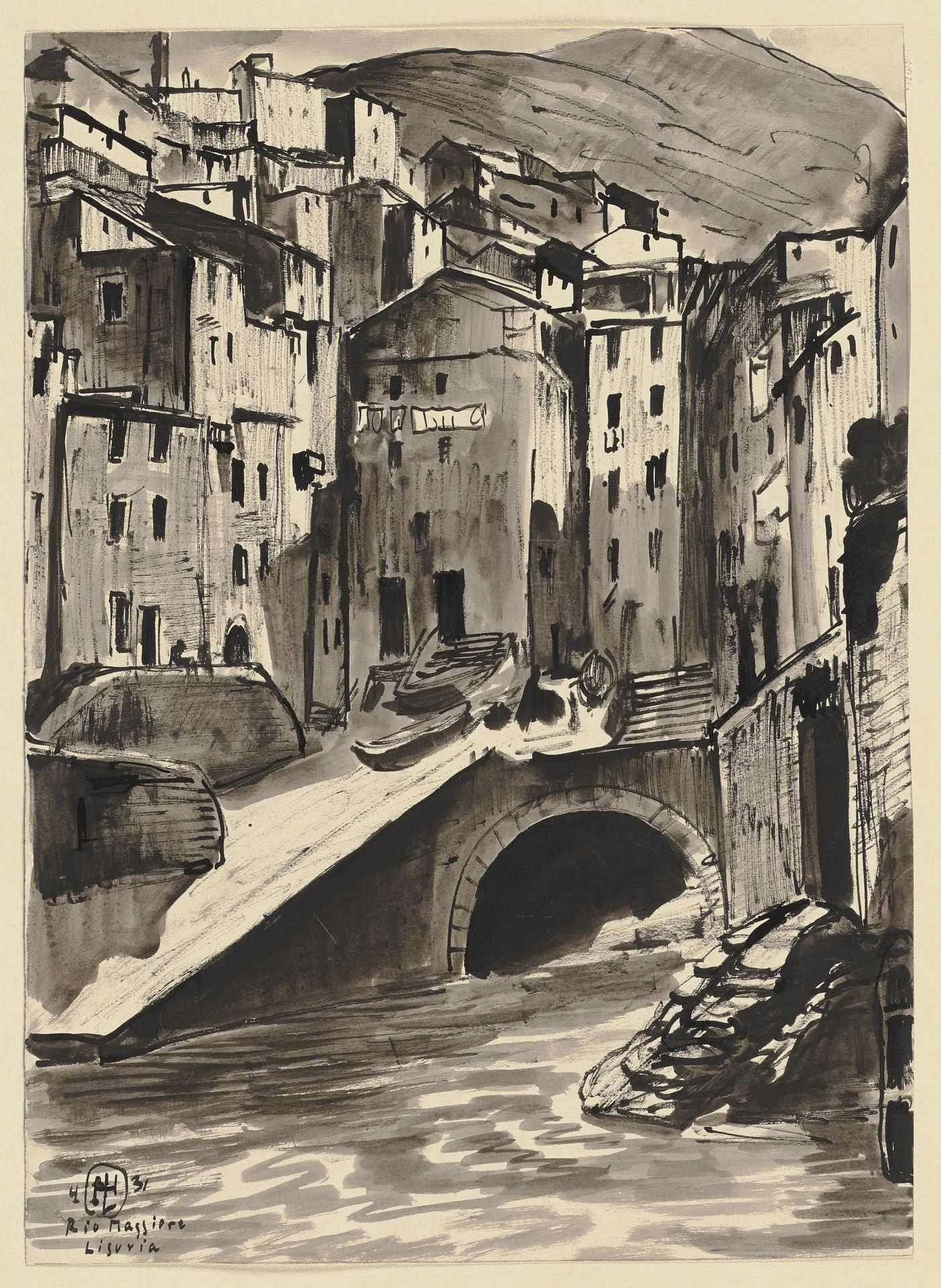 Riomaggiore by Hermann Lismann