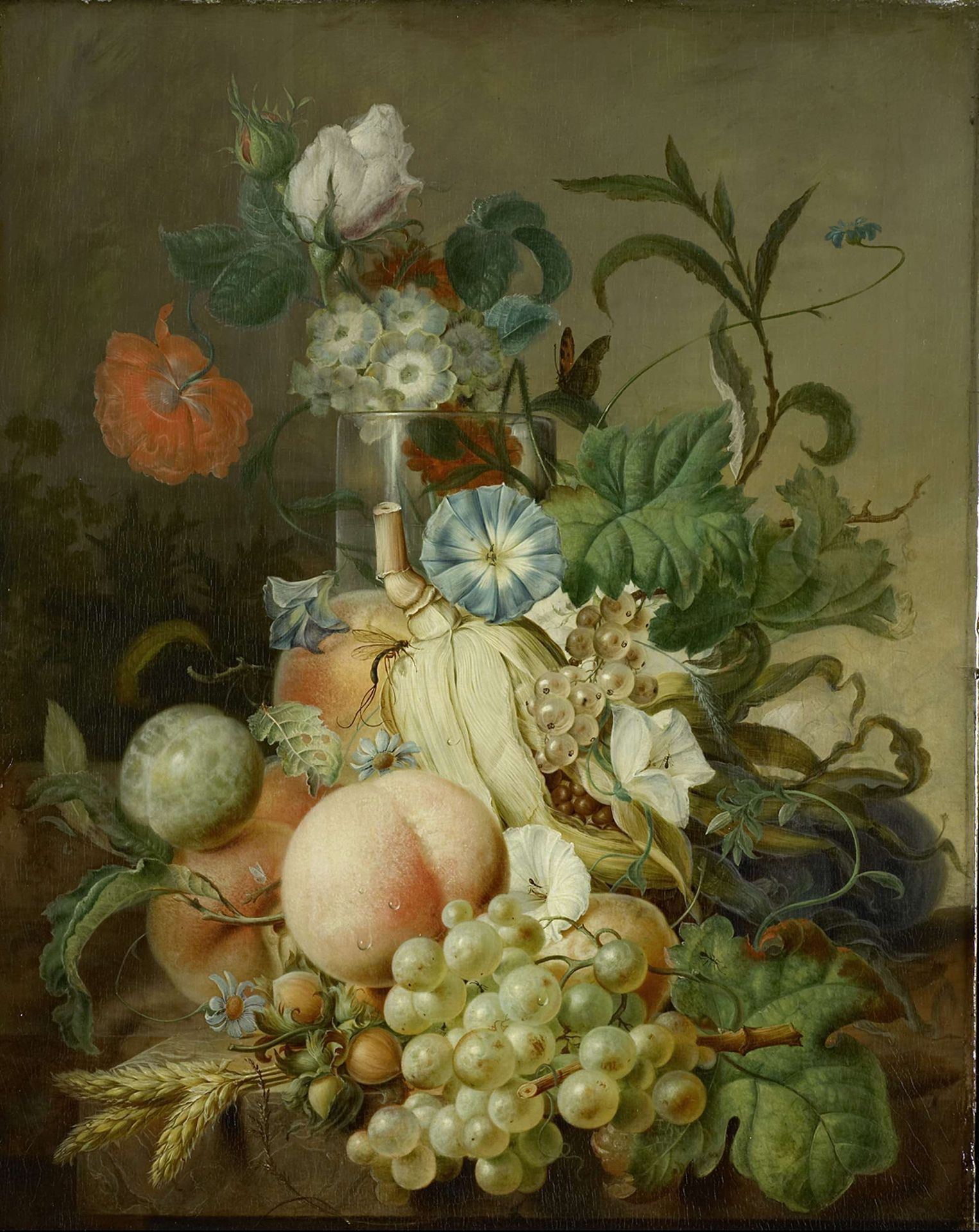 Still Life with Flowers and Fruit by Jan Evert (I) Morel
