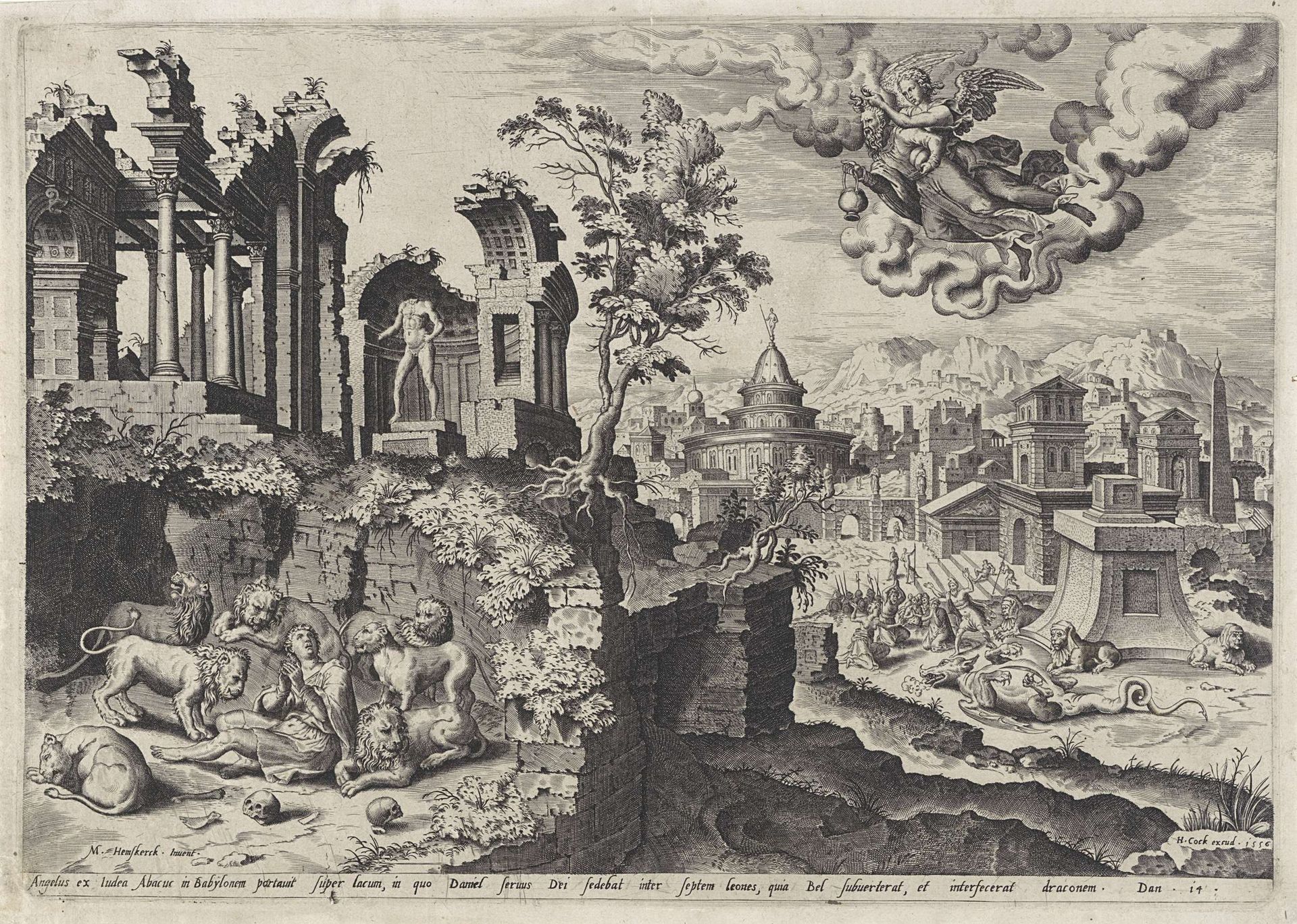 Habakuk brengt Daniël voedsel by Anonymous