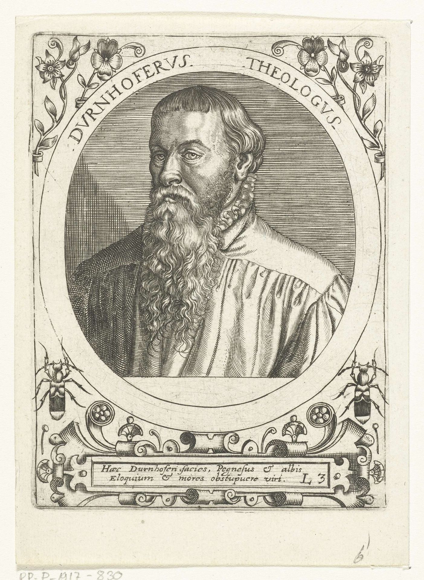 Portret van Lorenz Dürnhofer by Theodor de Bry