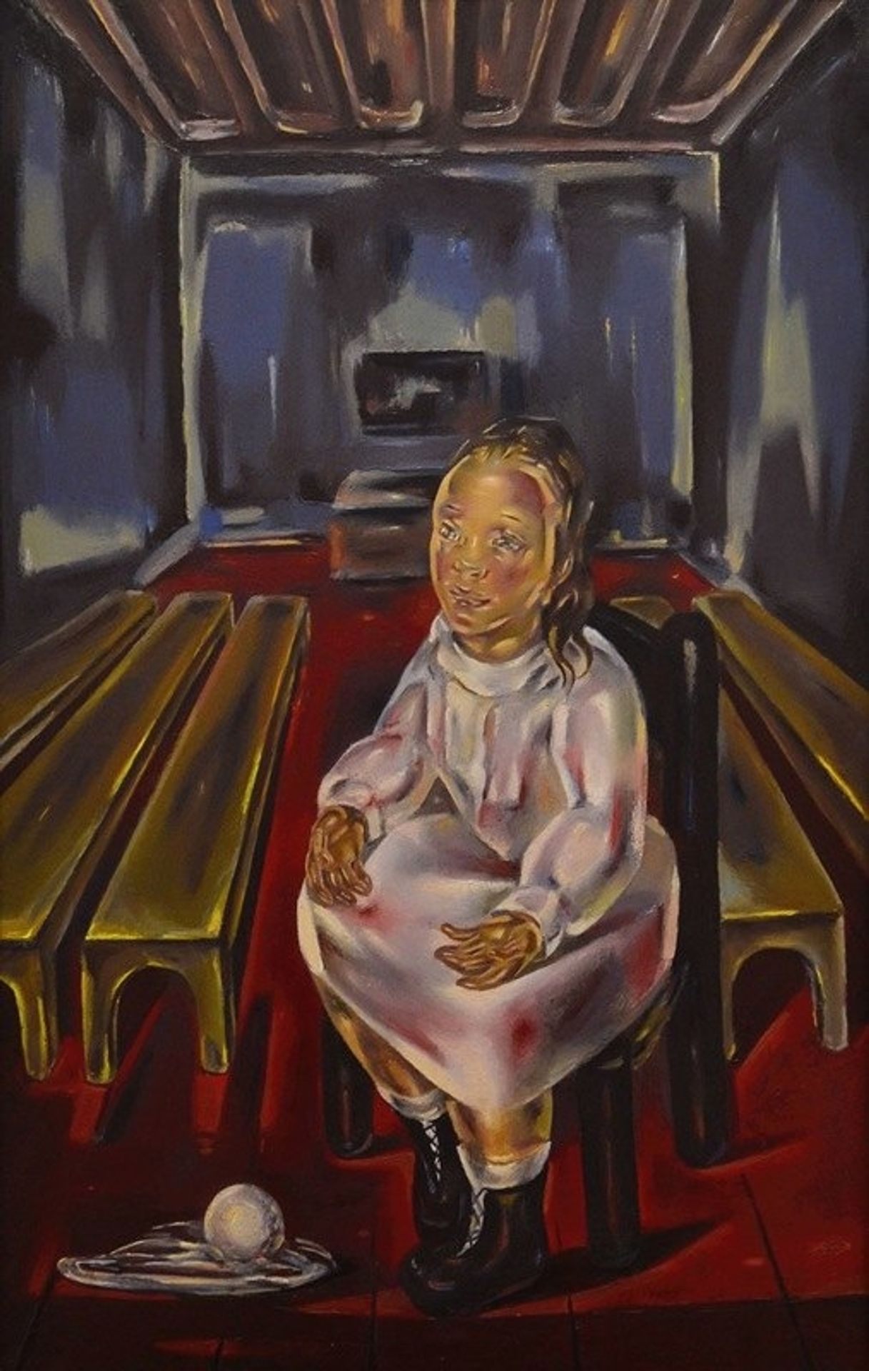 Fillette assise by María Blanchard