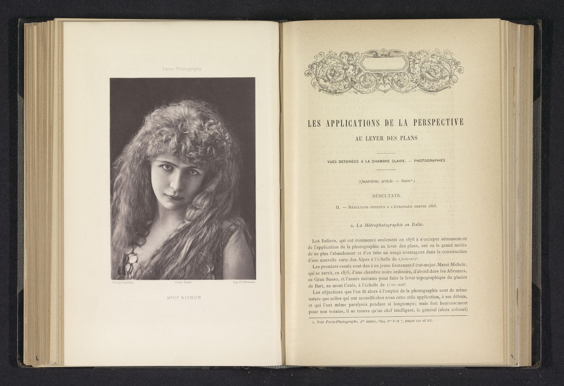 Portret van Louise Bignon by Nadar