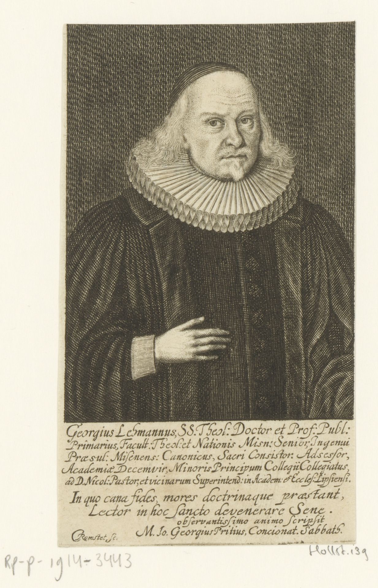 Portret van Georg Lehmann by Christian Romstet