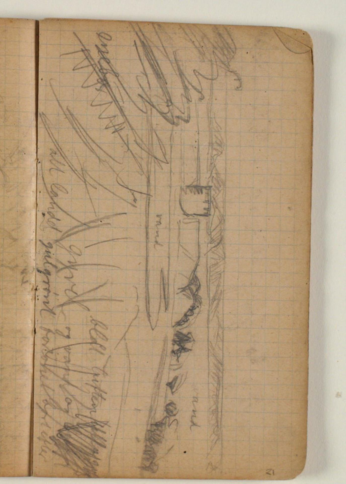 Landskabskitse, samt notater by Niels Larsen Stevns