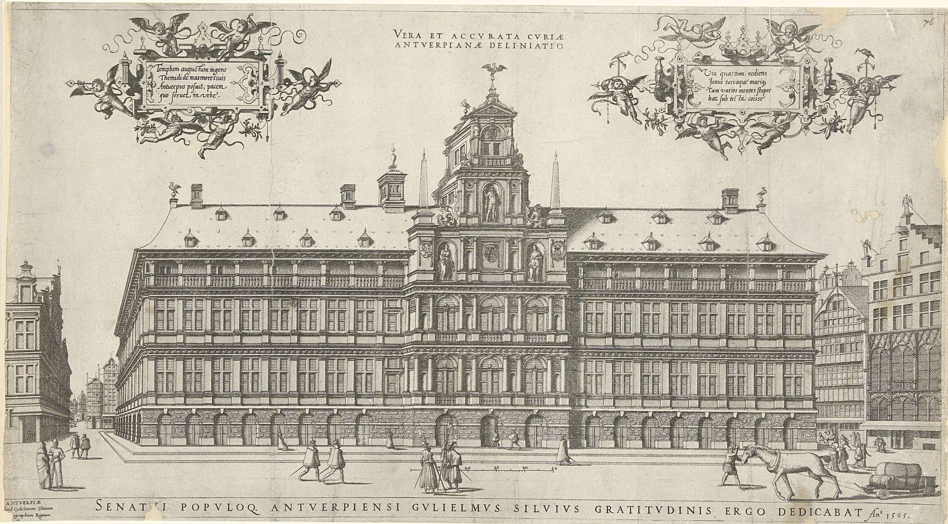 Stadhuis van Antwerpen by Cornelis de Hooghe