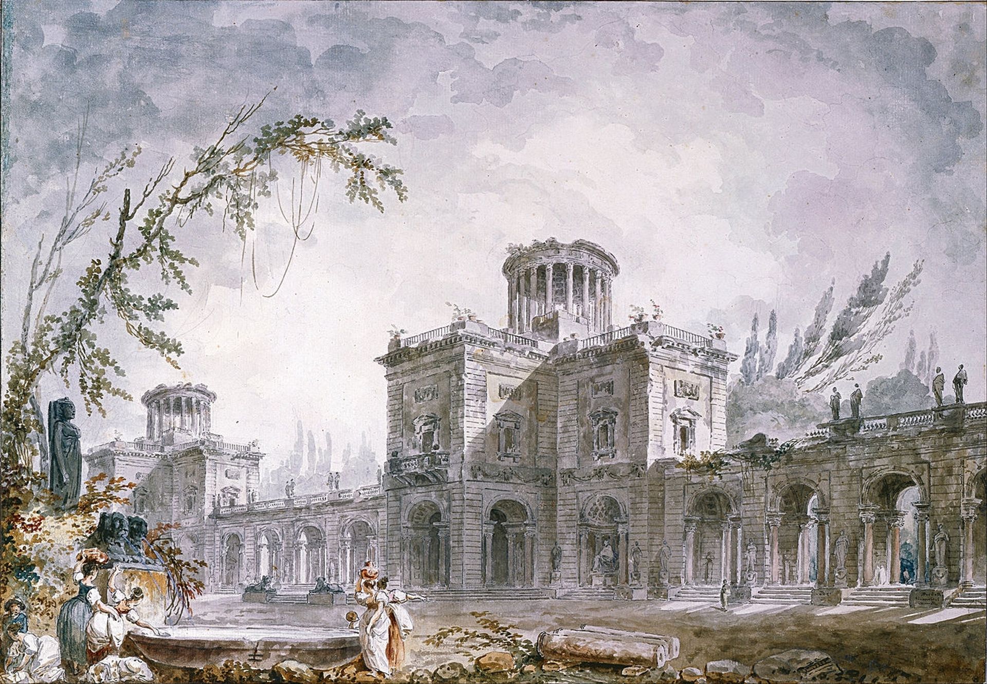 Architectural Fantasy by Hubert Robert