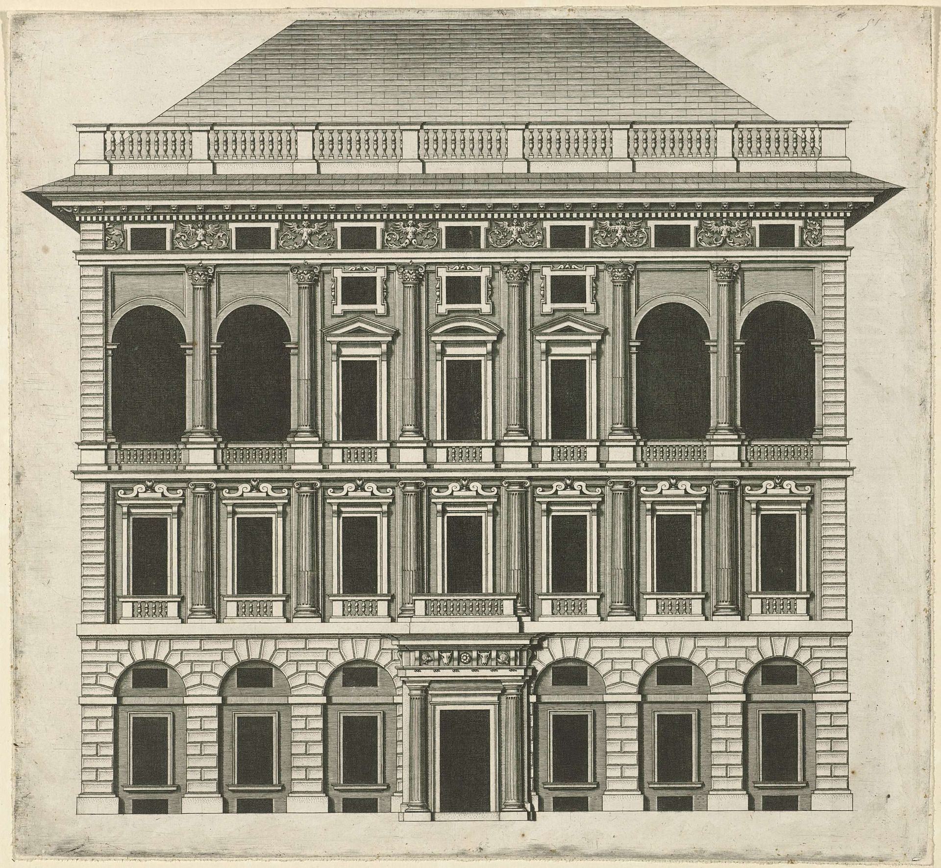 Palazzo Di Negro by Nicolaes Ryckmans