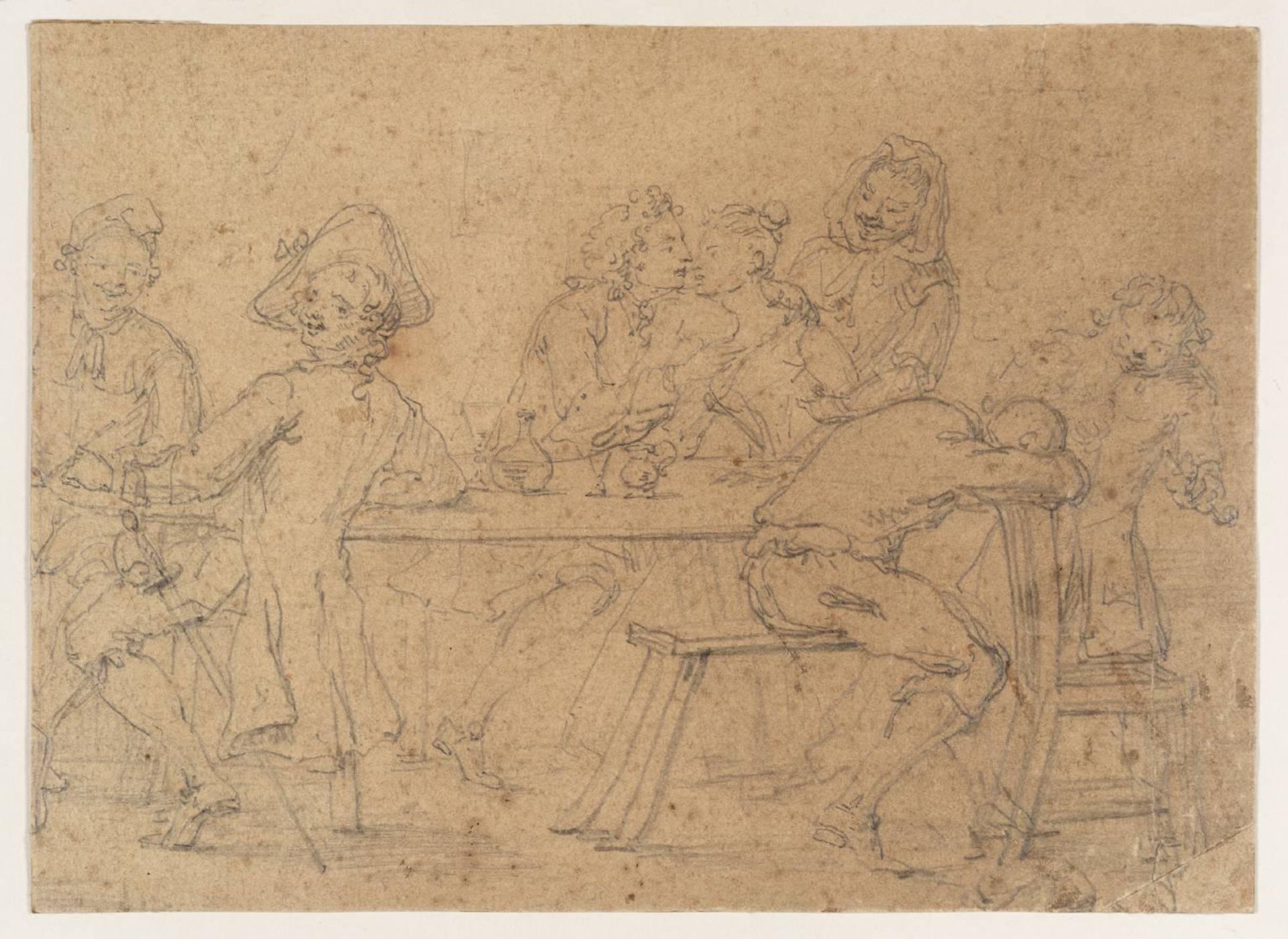 Tavern Scene by Marcellus Laroon the Younger
