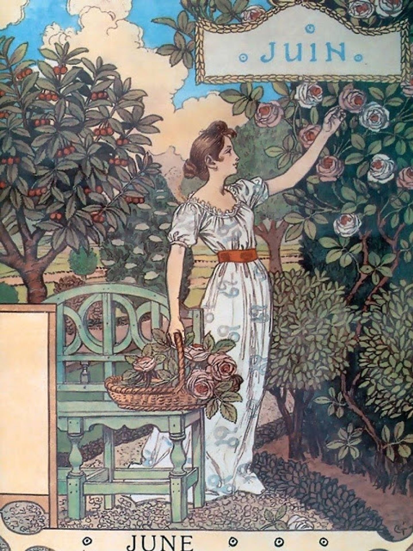 La Belle Jardiniere – June by Eugène Grasset