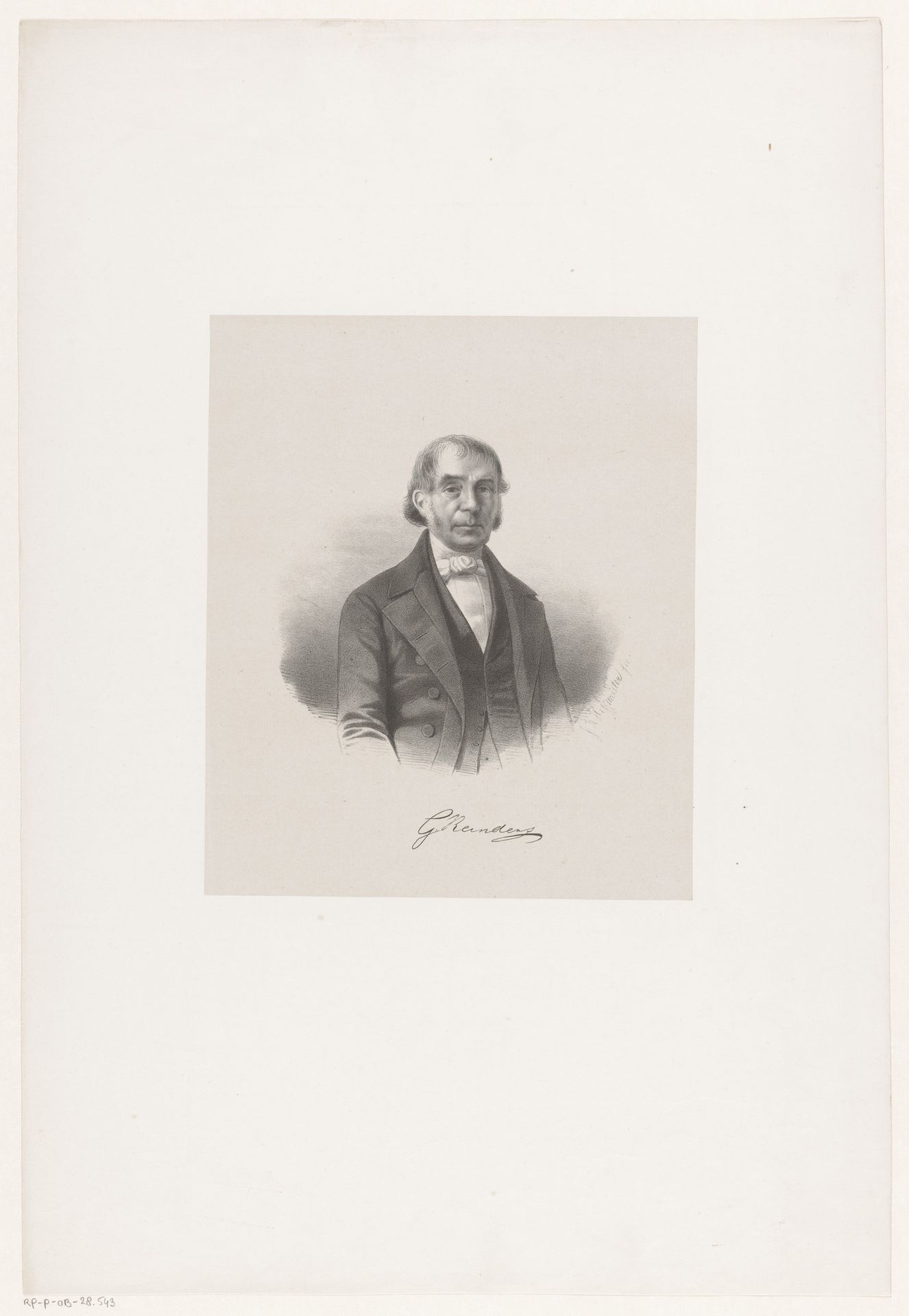Portret van Geert Reinders by Johan Hendrik Hoffmeister