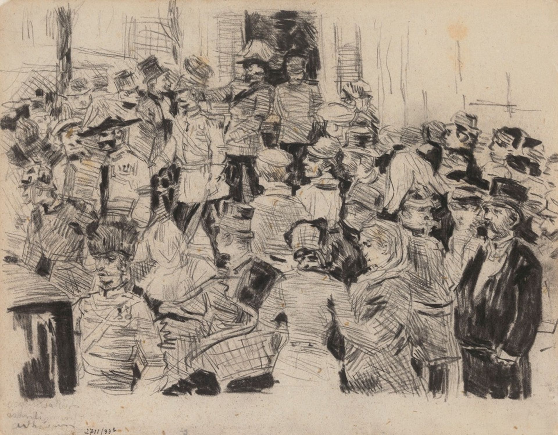 Soldiers and Civilians by James Ensor