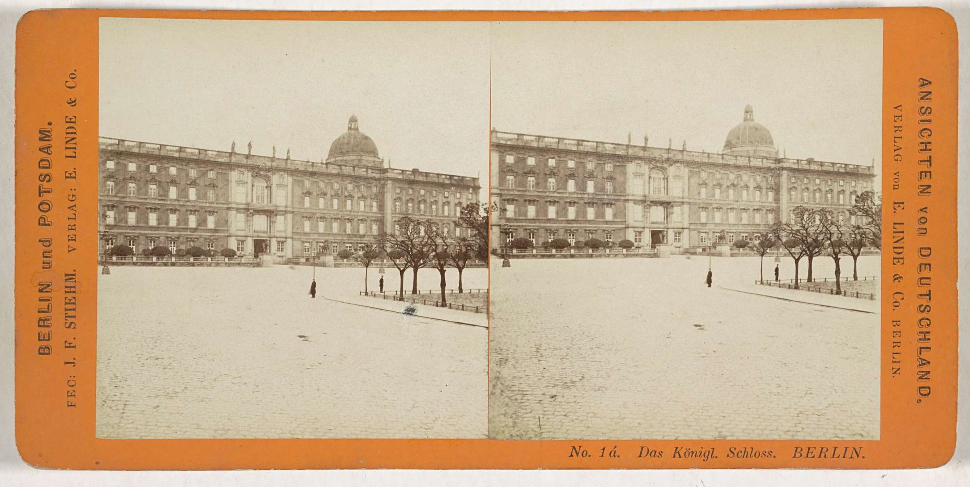 Gezicht op het Berliner Stadtschloss by Johann Friedrich Stiehm